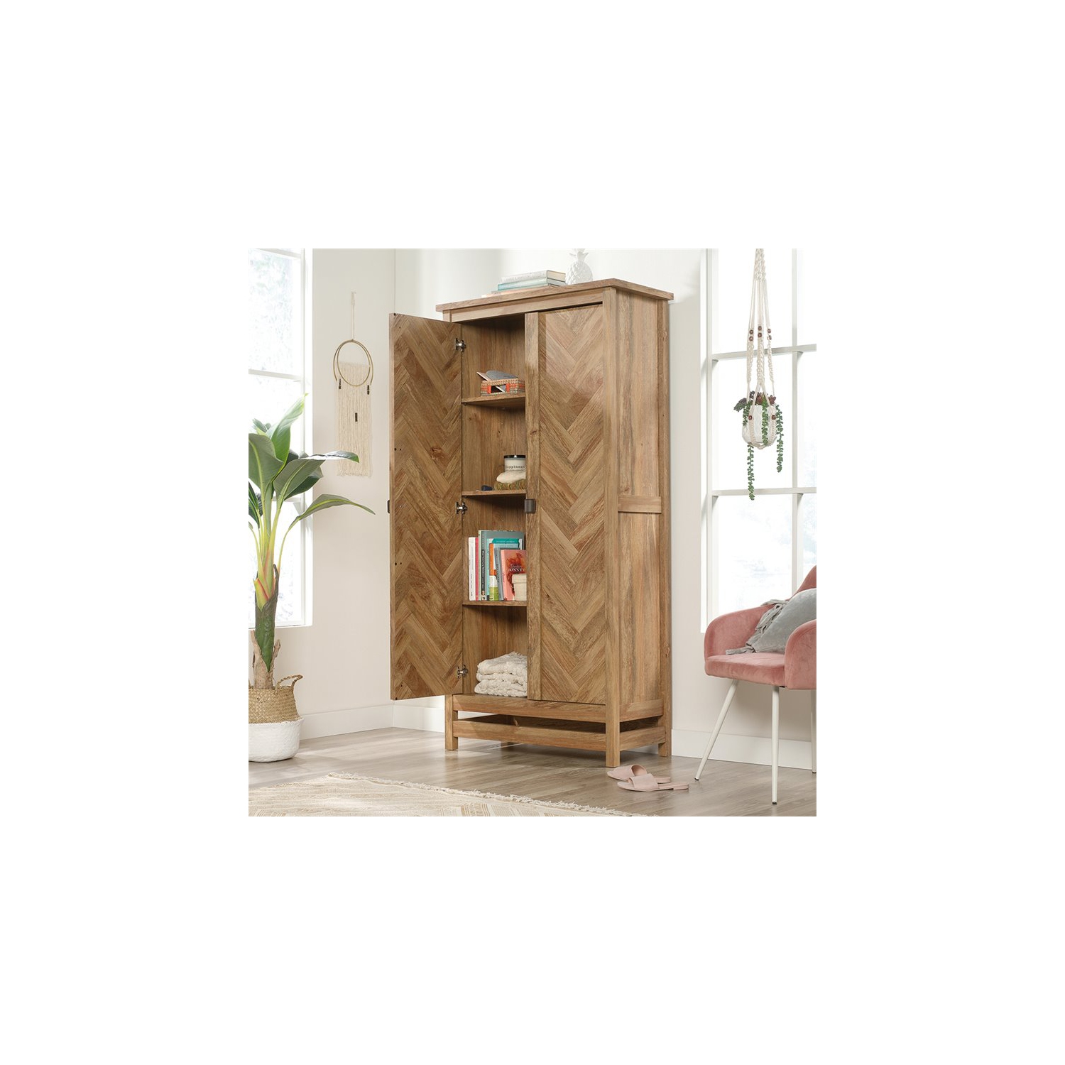 Sauder – Armoire de rangement Cannery Bridge, mangue sindoori