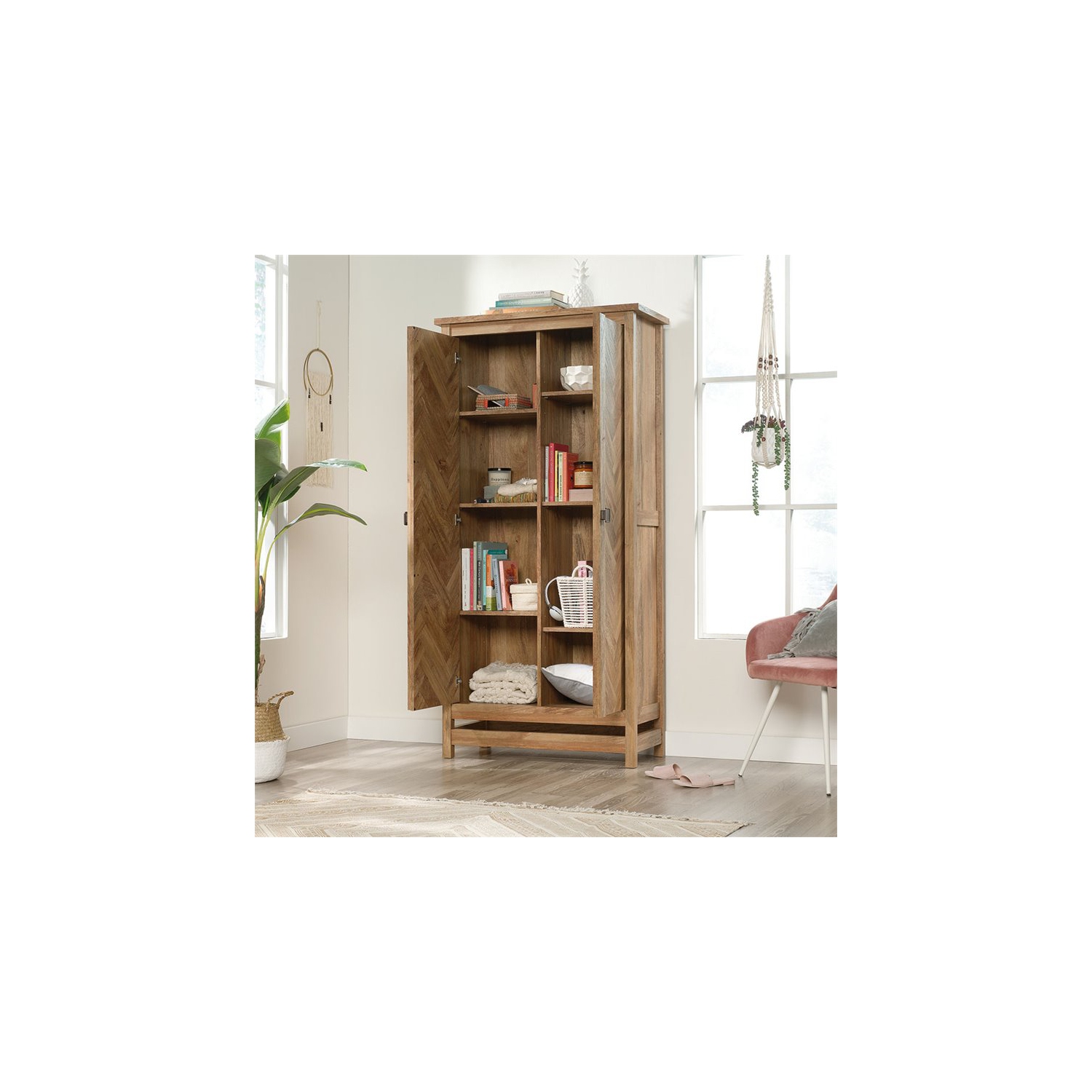 Sauder – Armoire de rangement Cannery Bridge, mangue sindoori