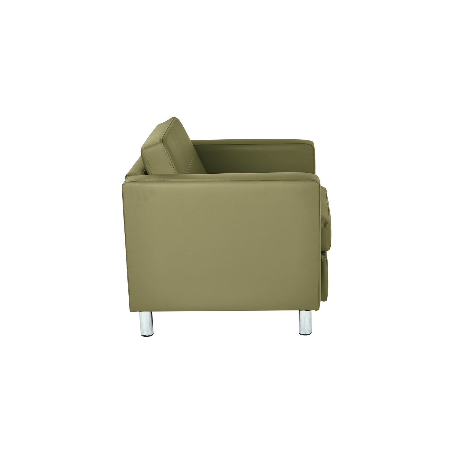 Pacific Armchair In Dillon Sage Green Vinyl Fabric