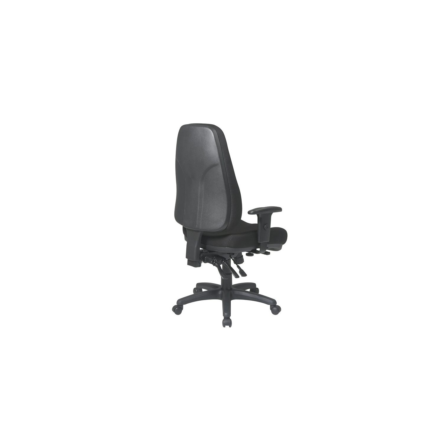 High Back Multi Function Ergonomic Chair in Black Fabric