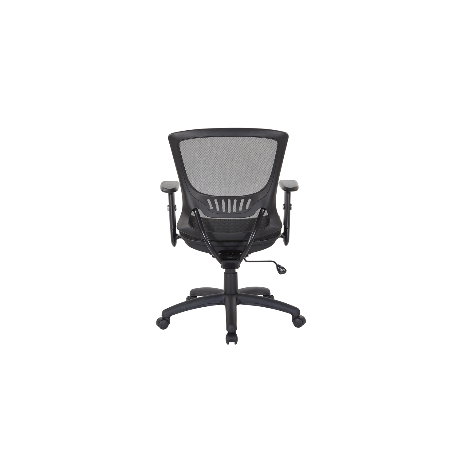 Manager's Chair Mesh Screen Seat and Back in Black Fabric