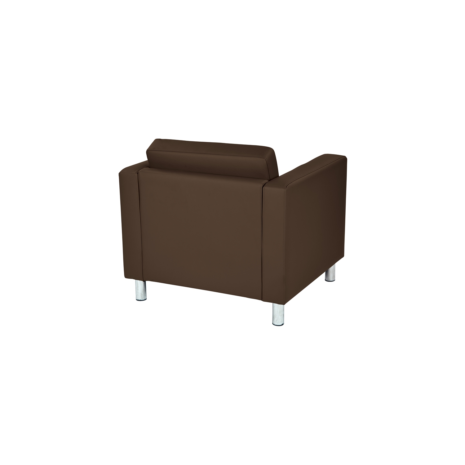 Pacific Armchair In Dillon Java Brown Vinyl Fabric