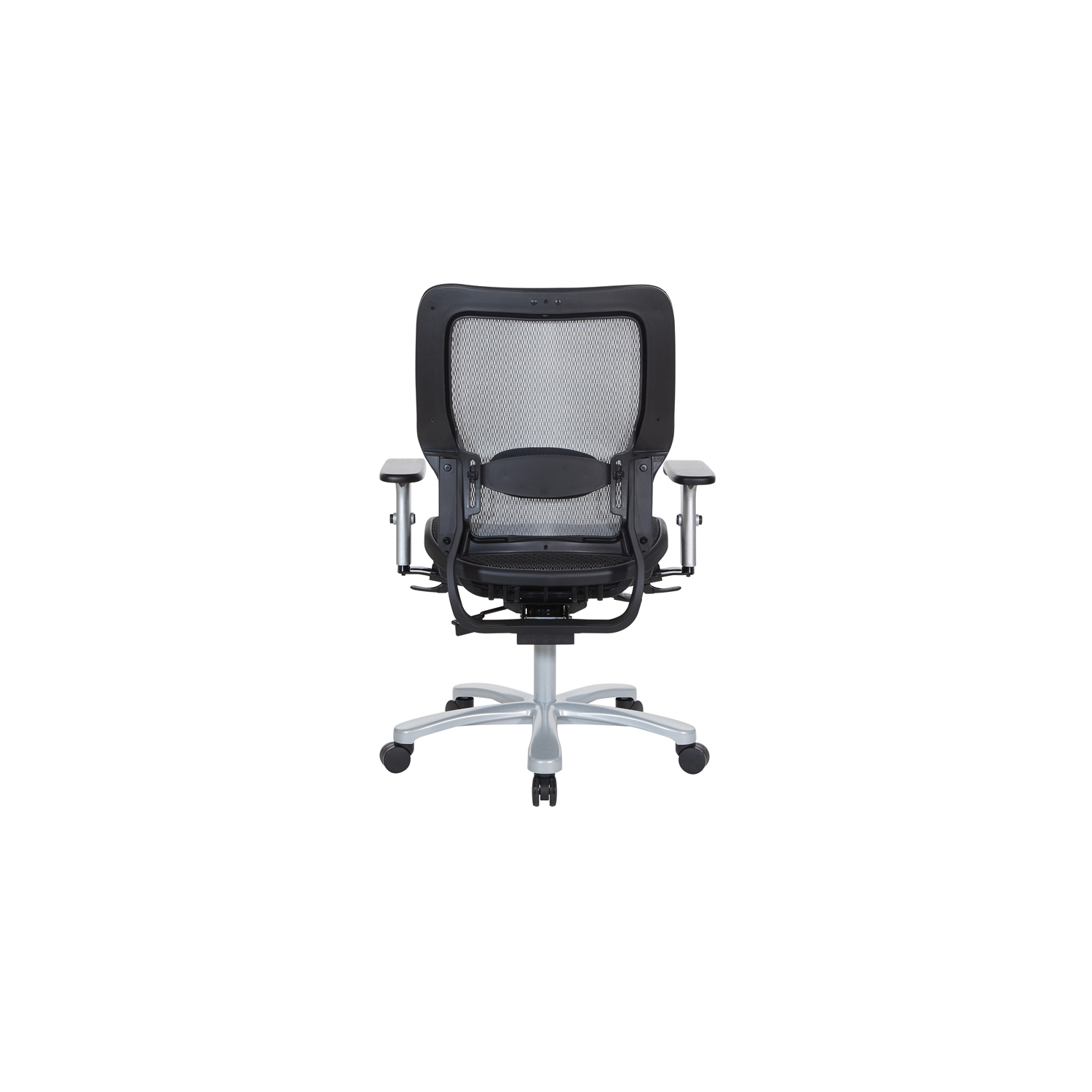 Air Grid Seat and Back Big & Tall Chair in Black Fabric