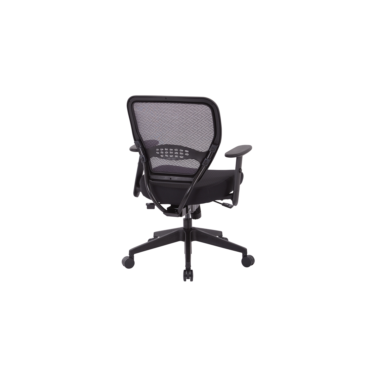 Fauteuil de bureau en filet et en tissu noir Air Grid