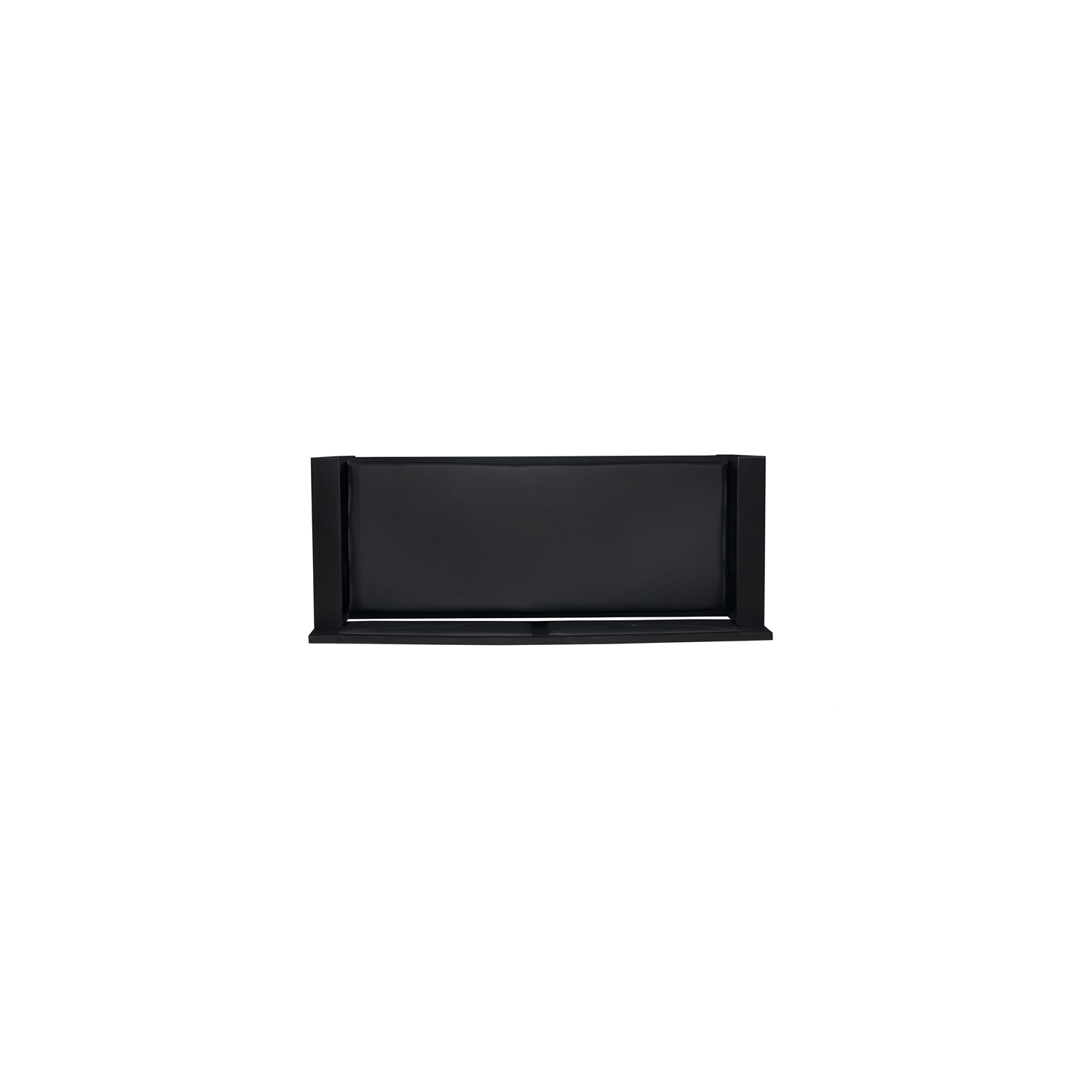Linon Carlton Padded Storage Bench in Black