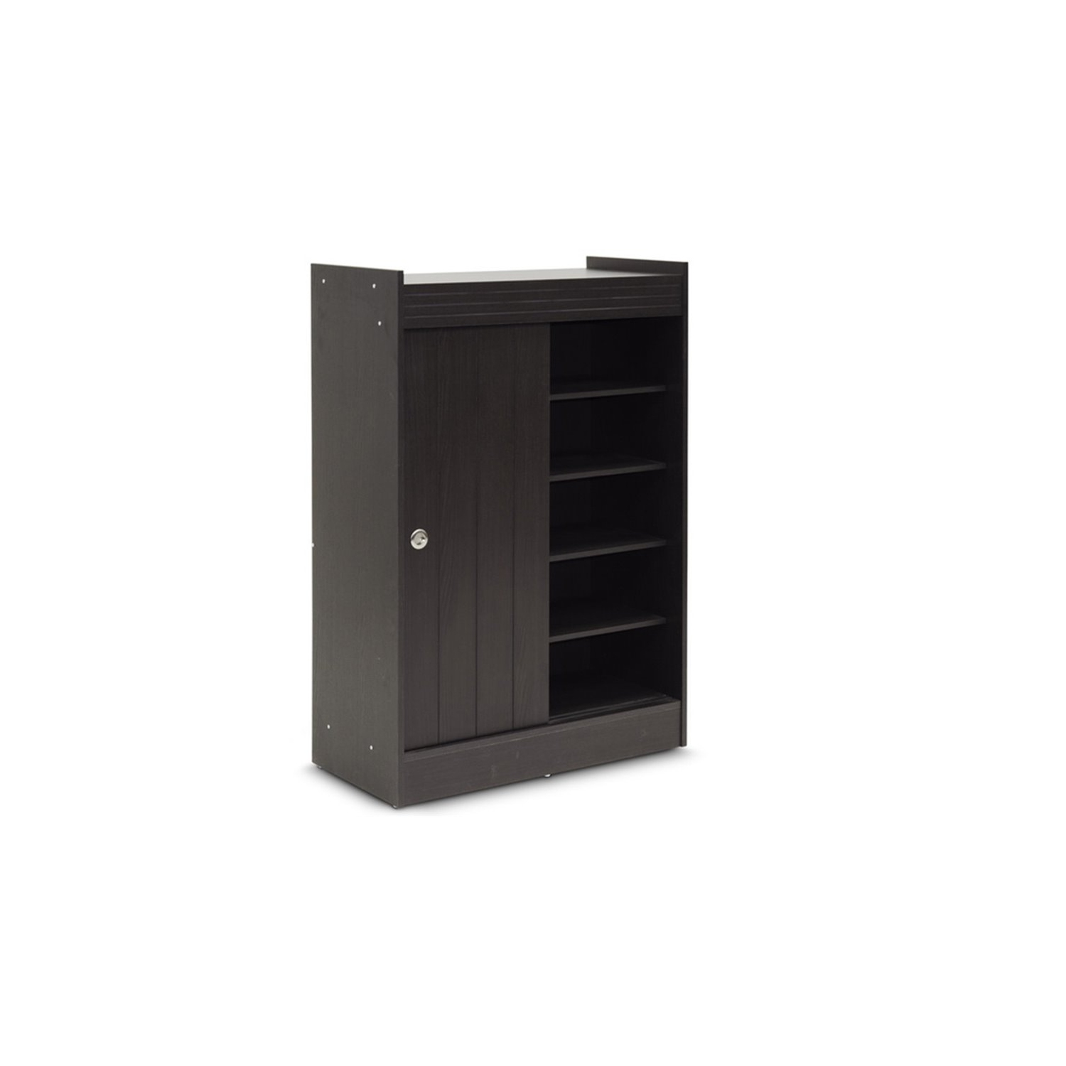 Baxton Studio Shoe Cabinet in Espresso