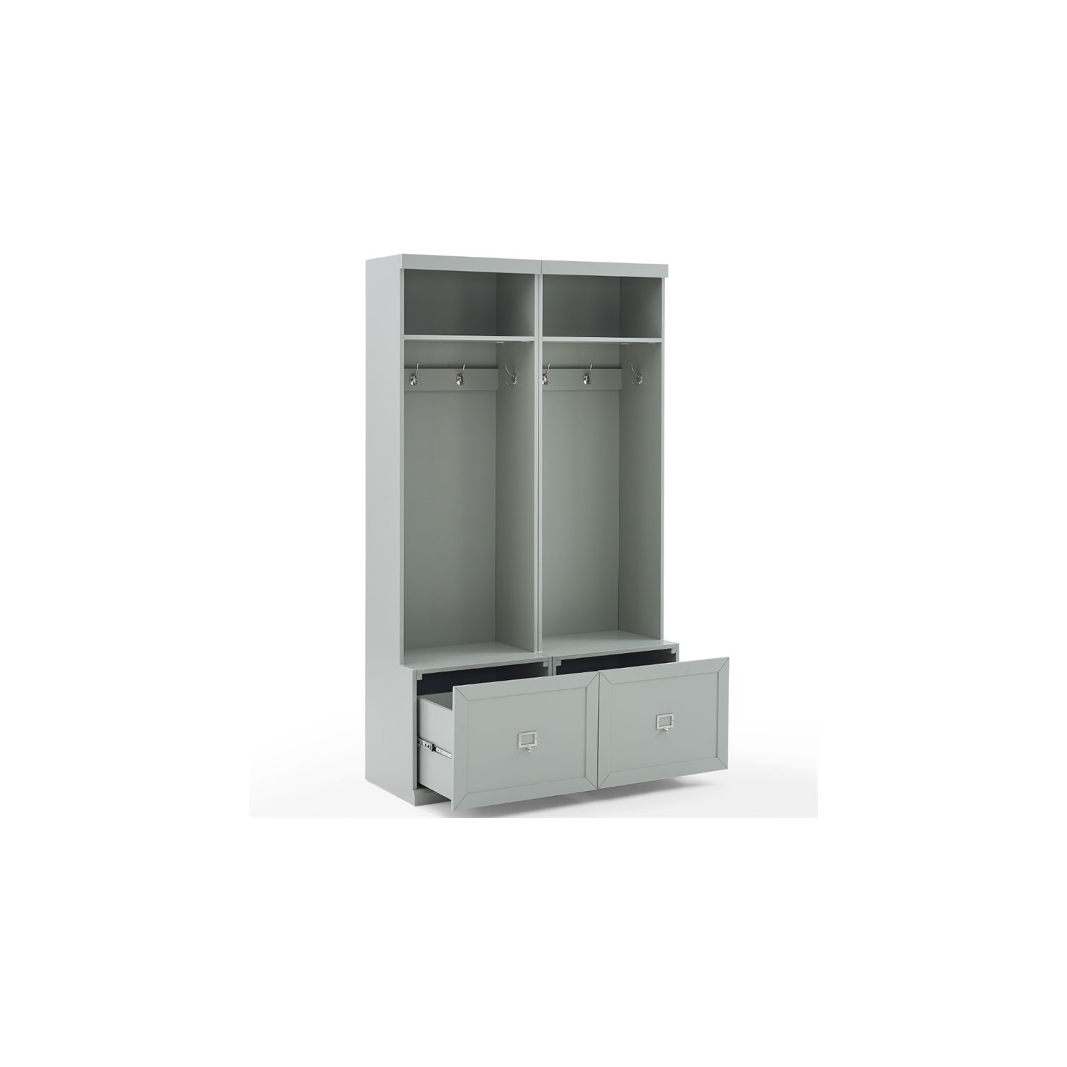 Crosley Furniture – Portemanteau moderne en bois Harper, gris