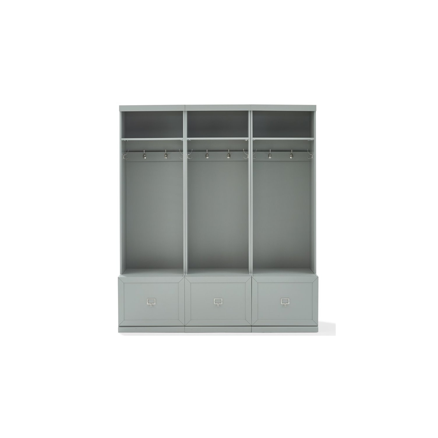 Crosley Furniture – Portemanteau moderne en bois Harper en gris