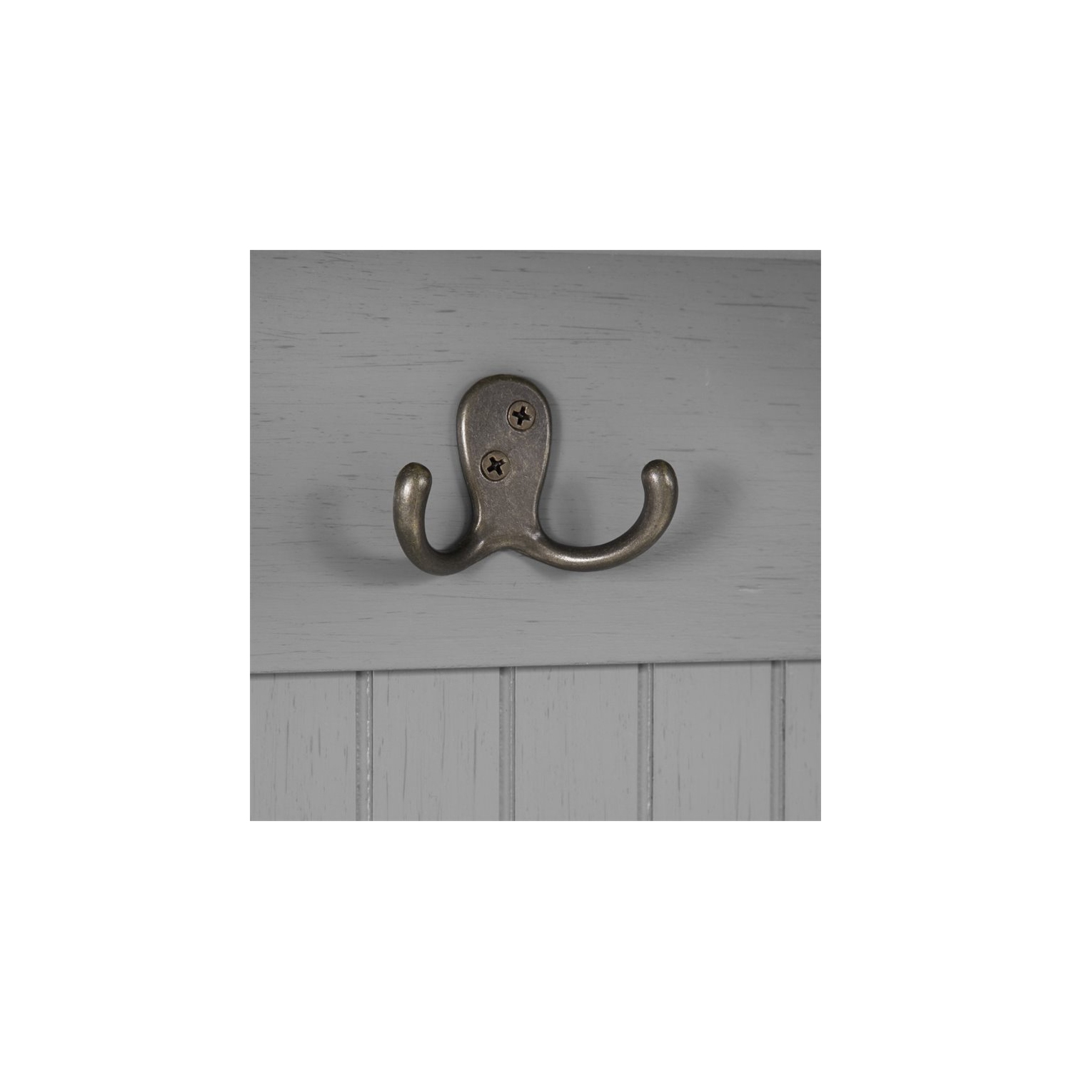 Crosley Seaside Wooden Coastal Hall Tree in Distressed Gray