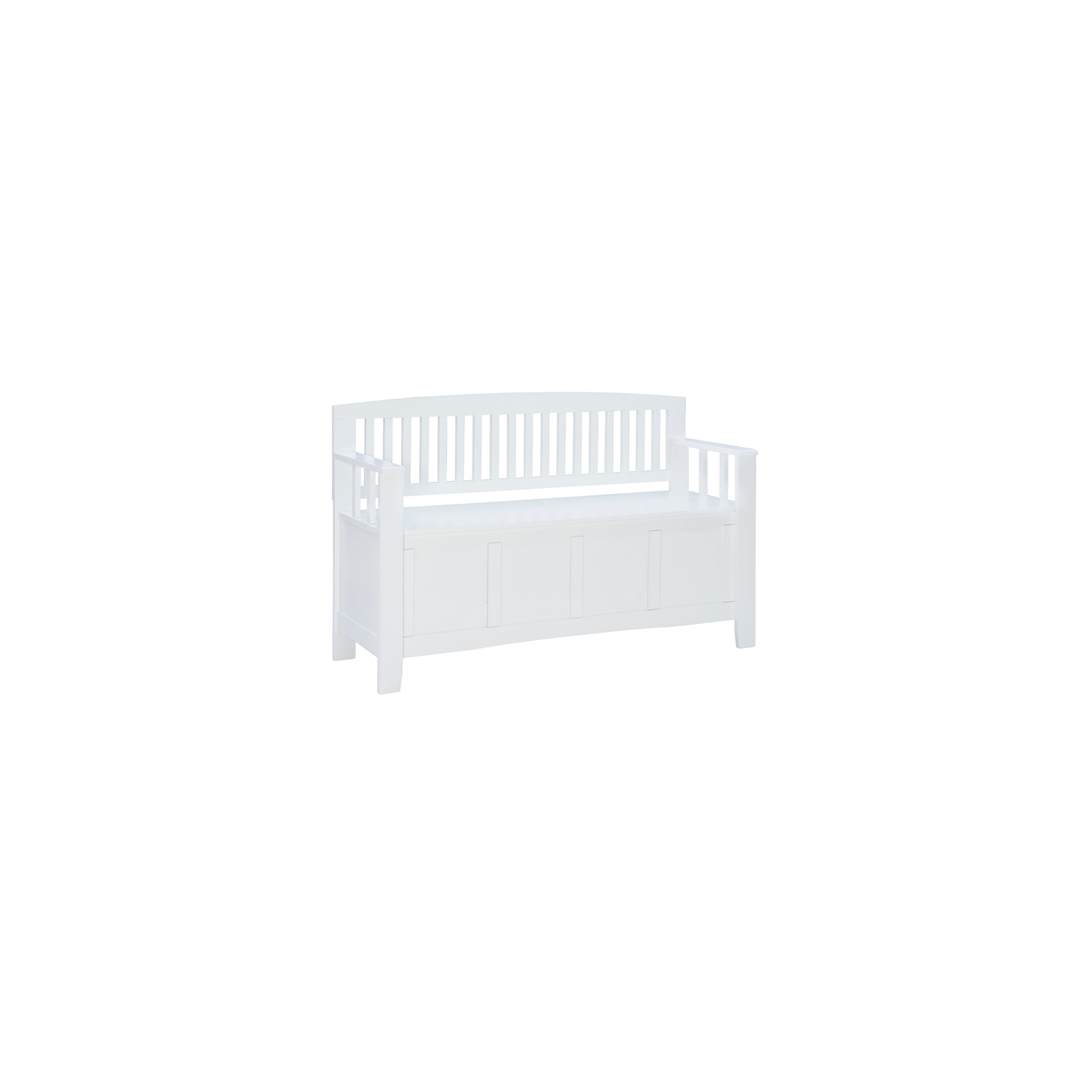 Banc de rangement en bois Linon Cynthia, blanc