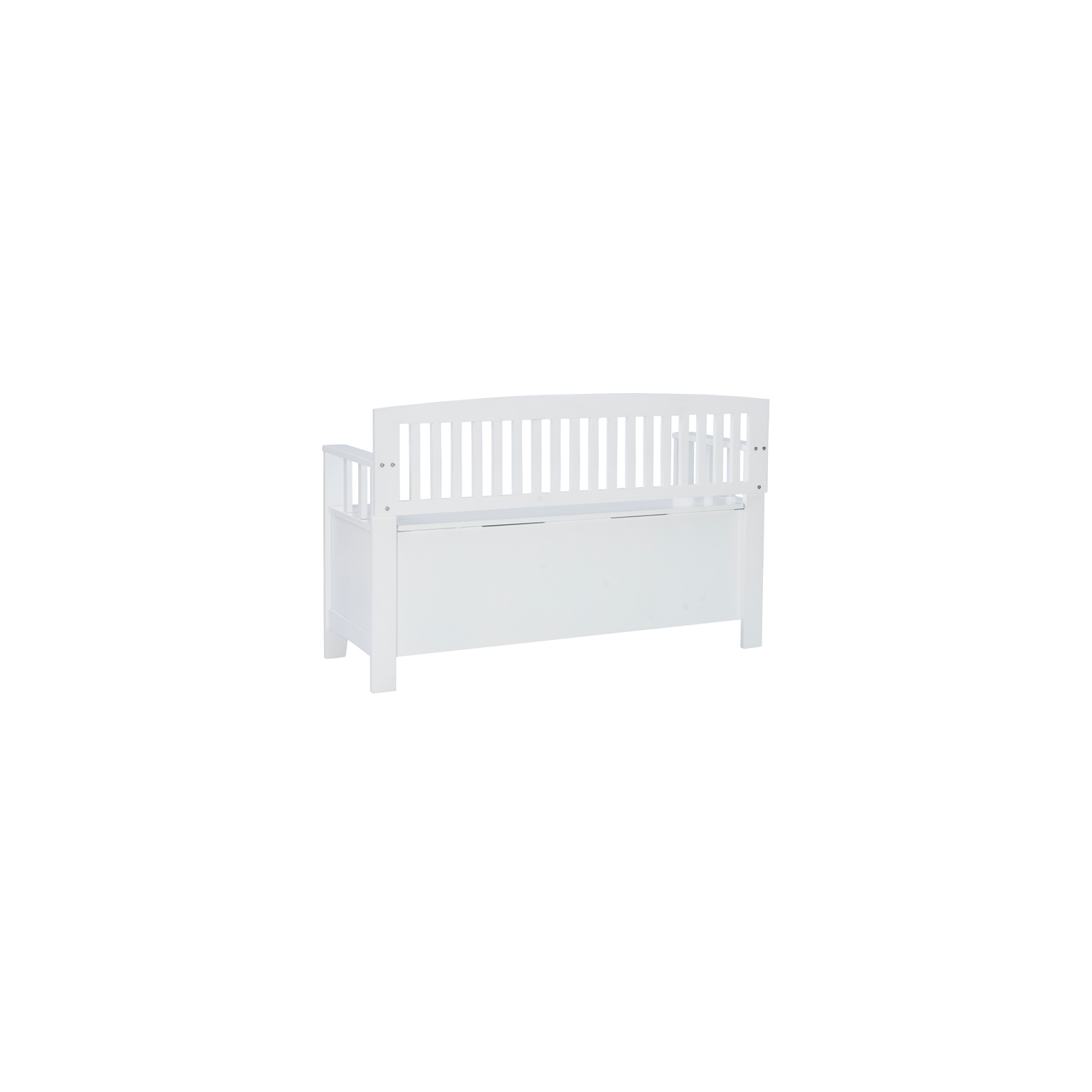 Banc de rangement en bois Linon Cynthia, blanc