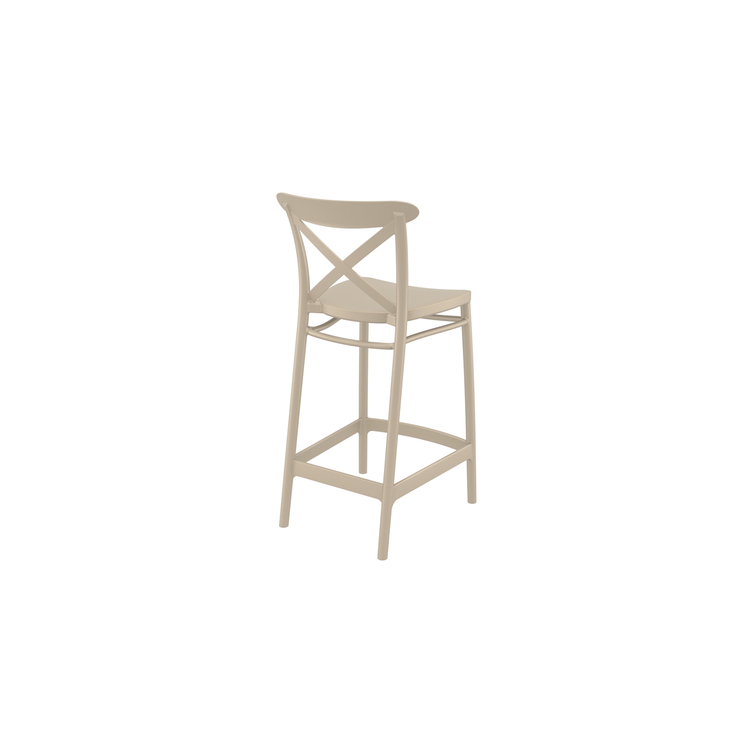 Compamia Cross Indoor Outdoor Counter Stool Taupe