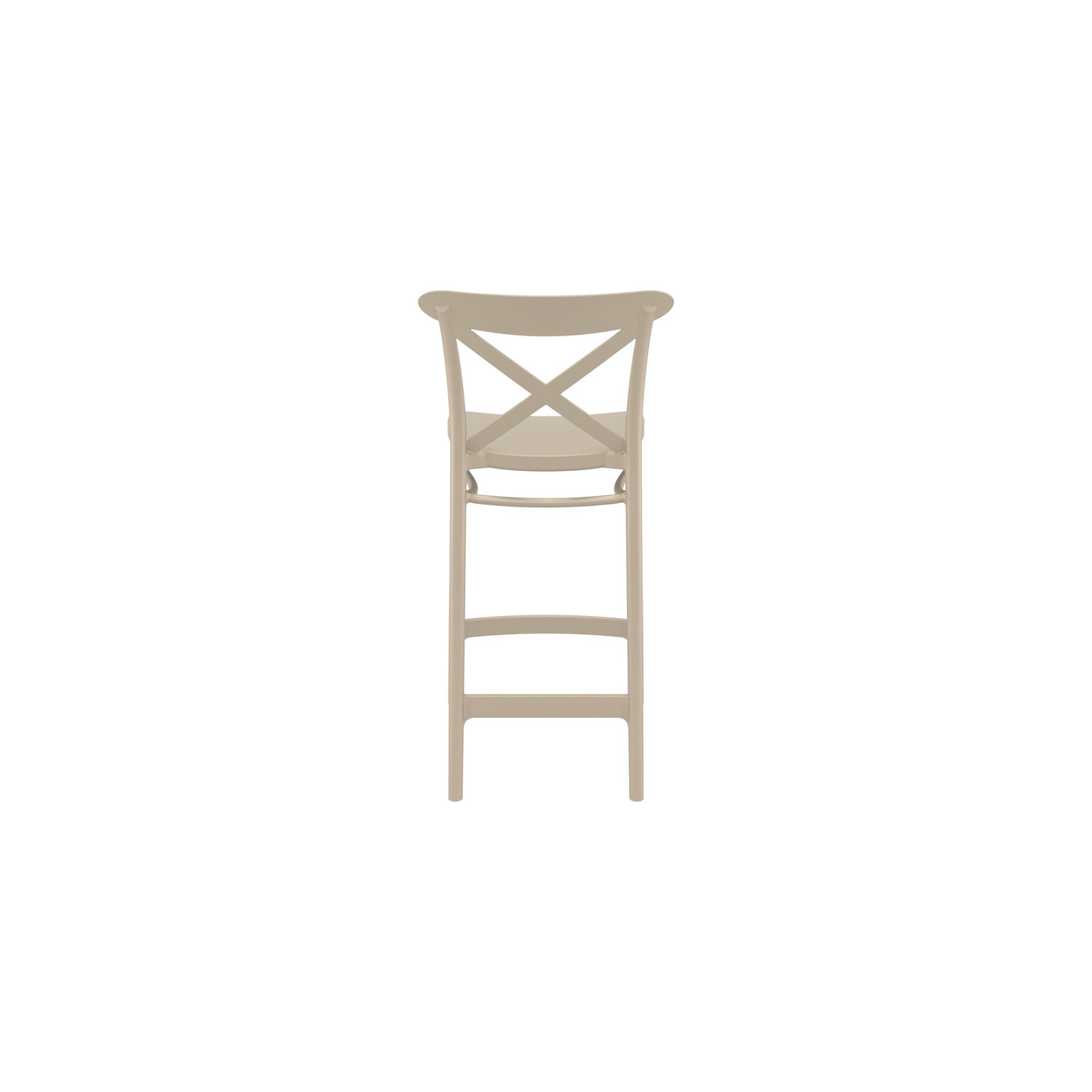 Compamia Cross Indoor Outdoor Counter Stool Taupe