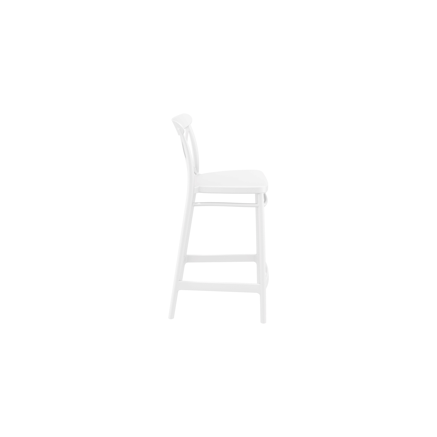 Compamia Cross Indoor Outdoor Counter Stool White