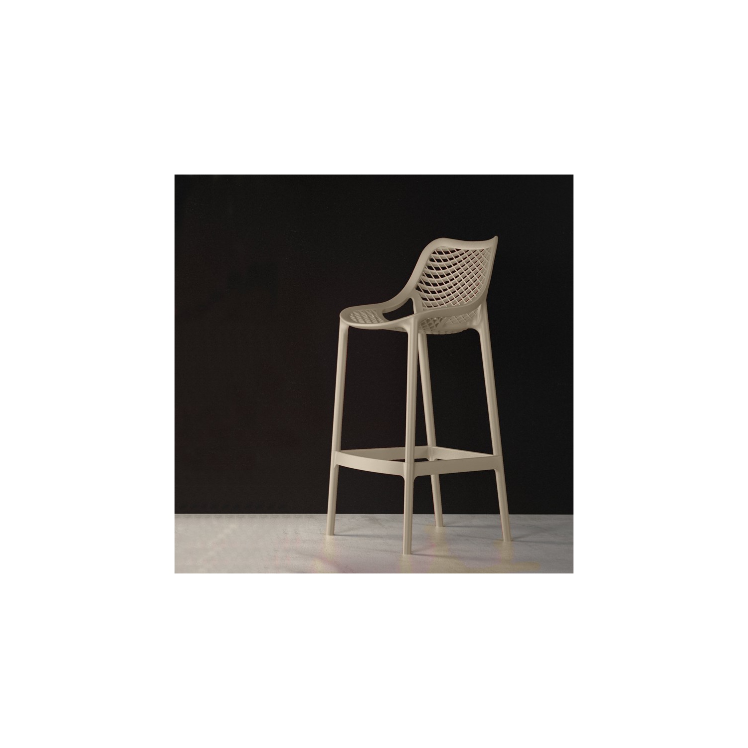 Compamia Air Patio Counter Stool in Taupe