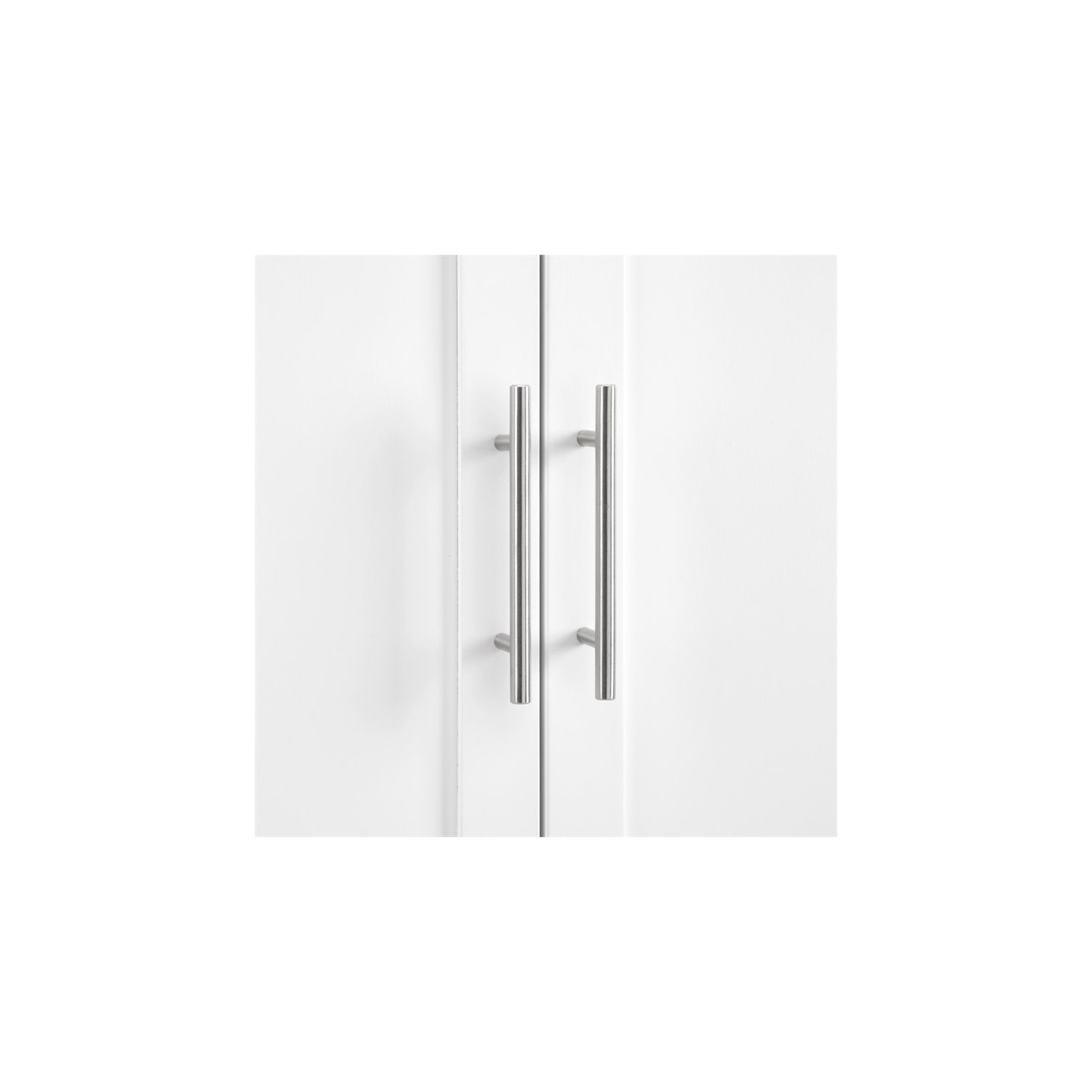 Crosley – Grand garde-manger Shaker en bois Savannah, blanc