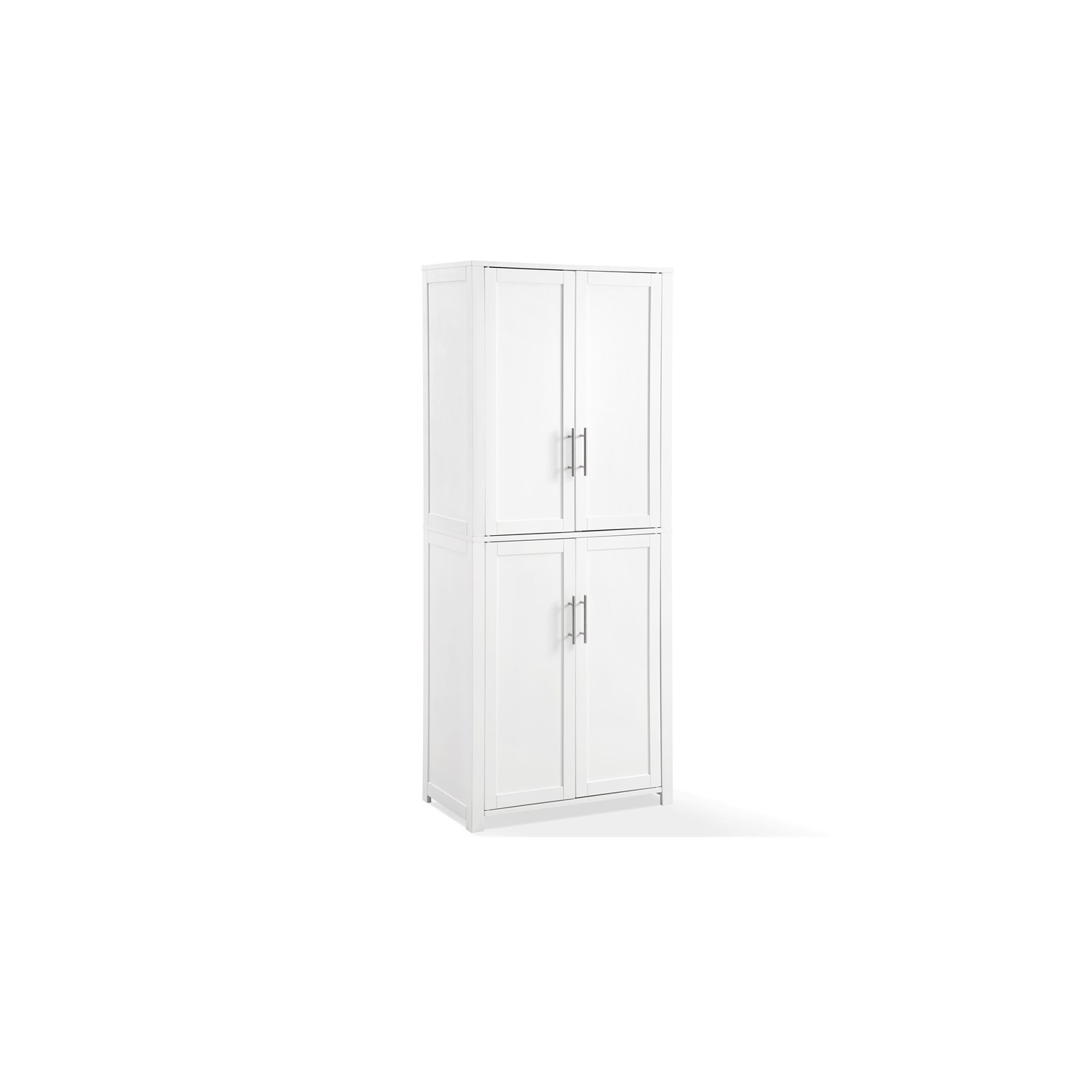 Crosley Savannah Tall Wooden Shaker Pantry in White