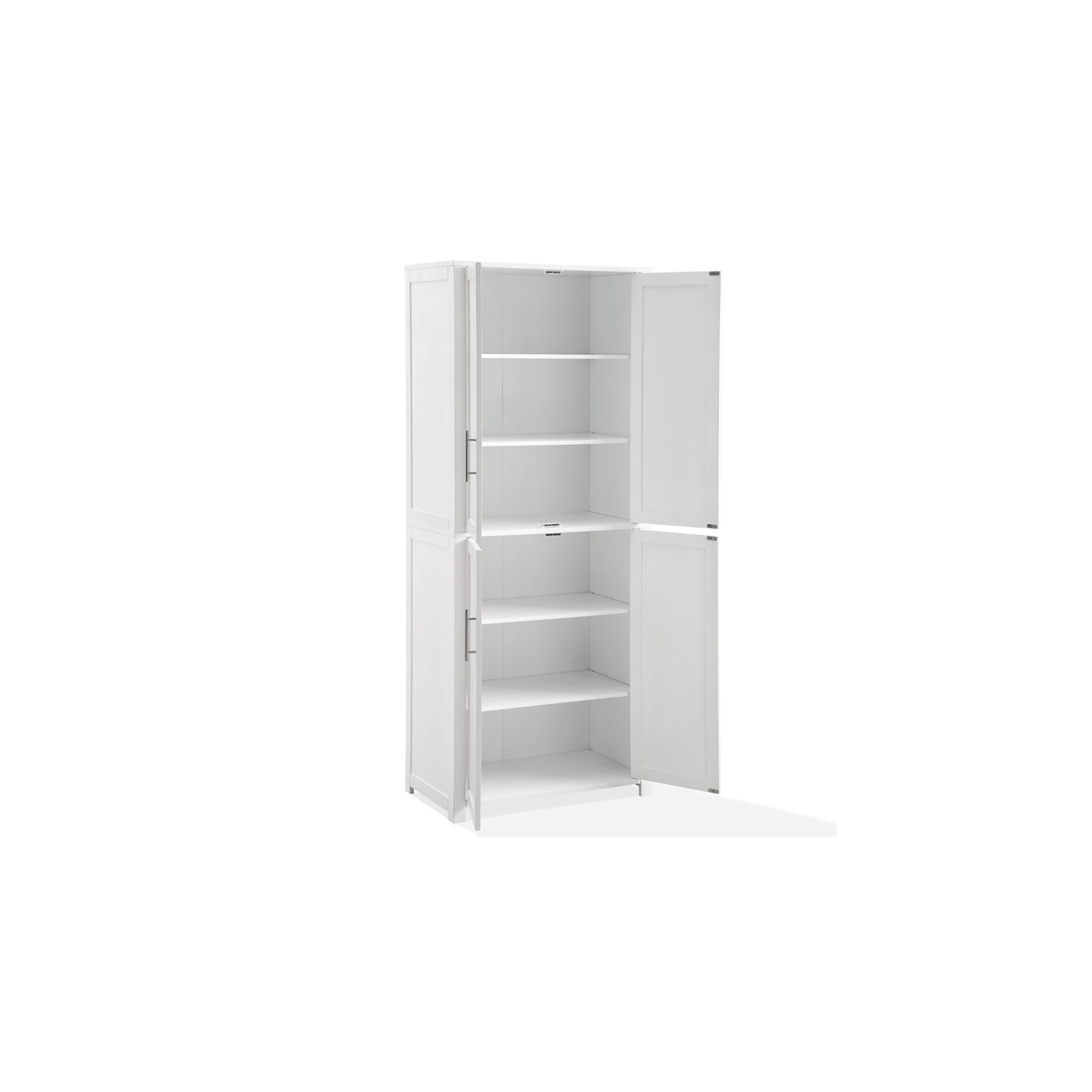 Crosley Savannah Tall Wooden Shaker Pantry in White