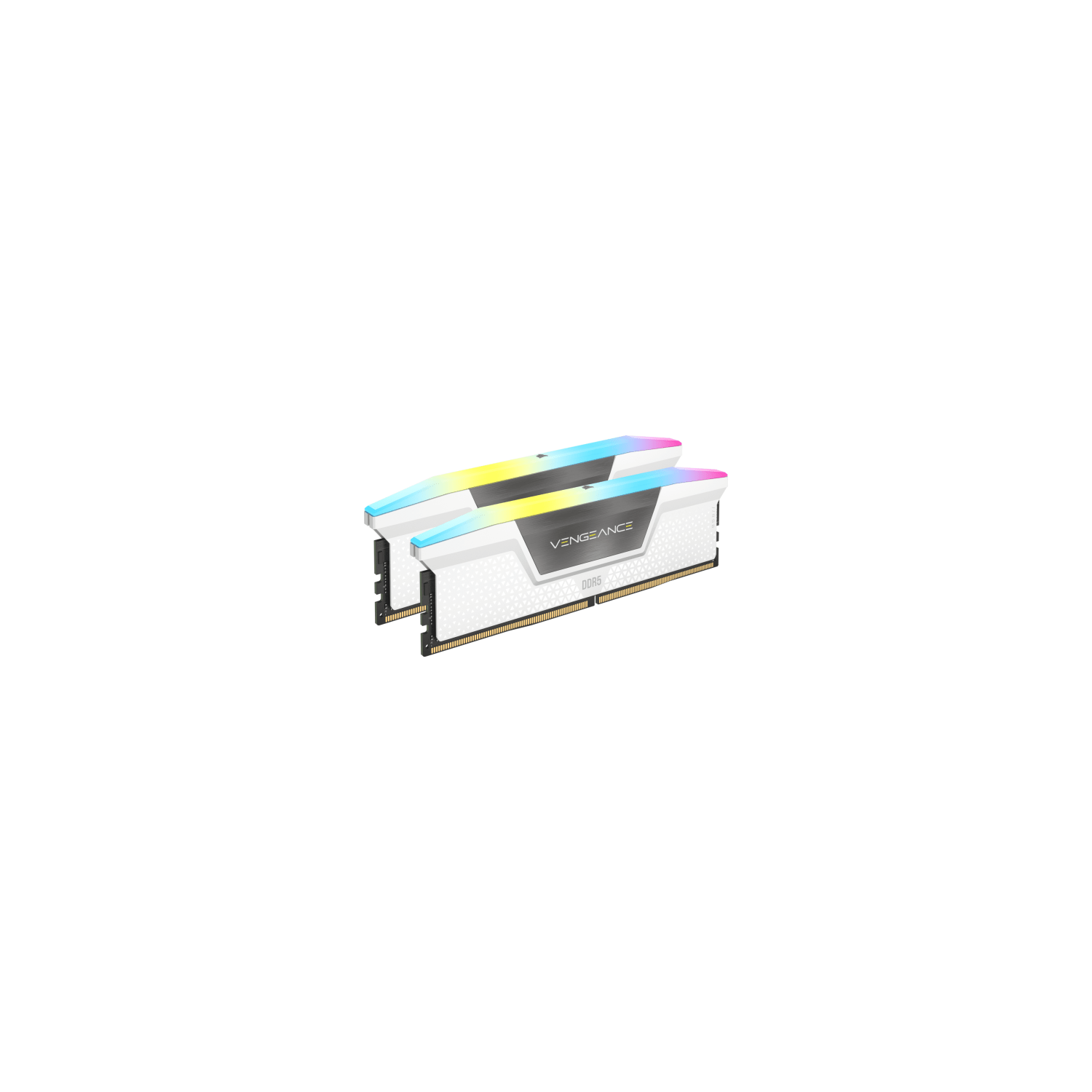 Corsair Vengeance RGB 32GB (2x16GB) DDR5 5200MHz C40 Intel Optimized Desktop Memory White Desktop Memory (CMH32GX5M2B5200C40W)
