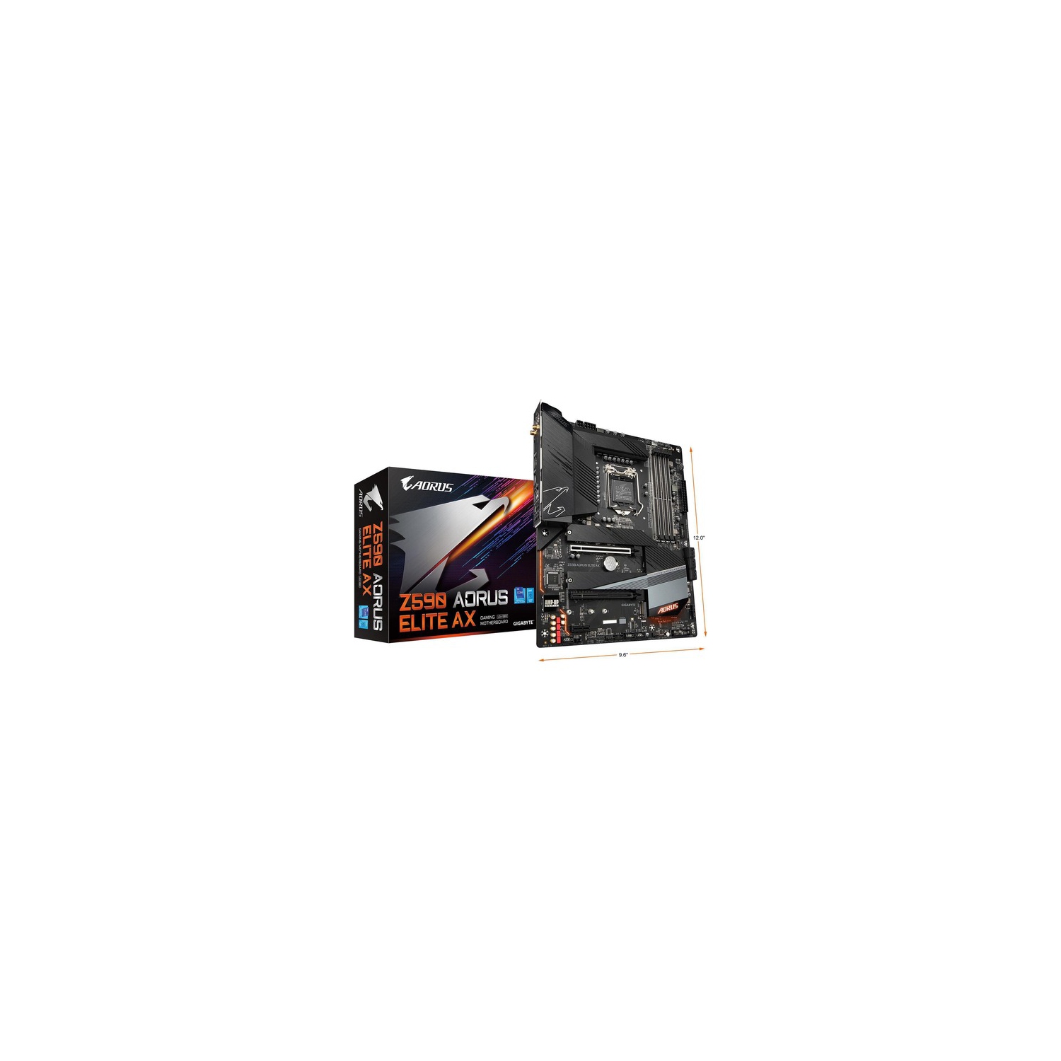 GIGABYTE Z590 AORUS ELITE AX LGA 1200 Intel Z590 ATX Motherboard with Triple M.2, PCIe 4.0, USB 3.2 Gen2X2 Type-C, Intel WIFI 6, 2.5GbE LAN