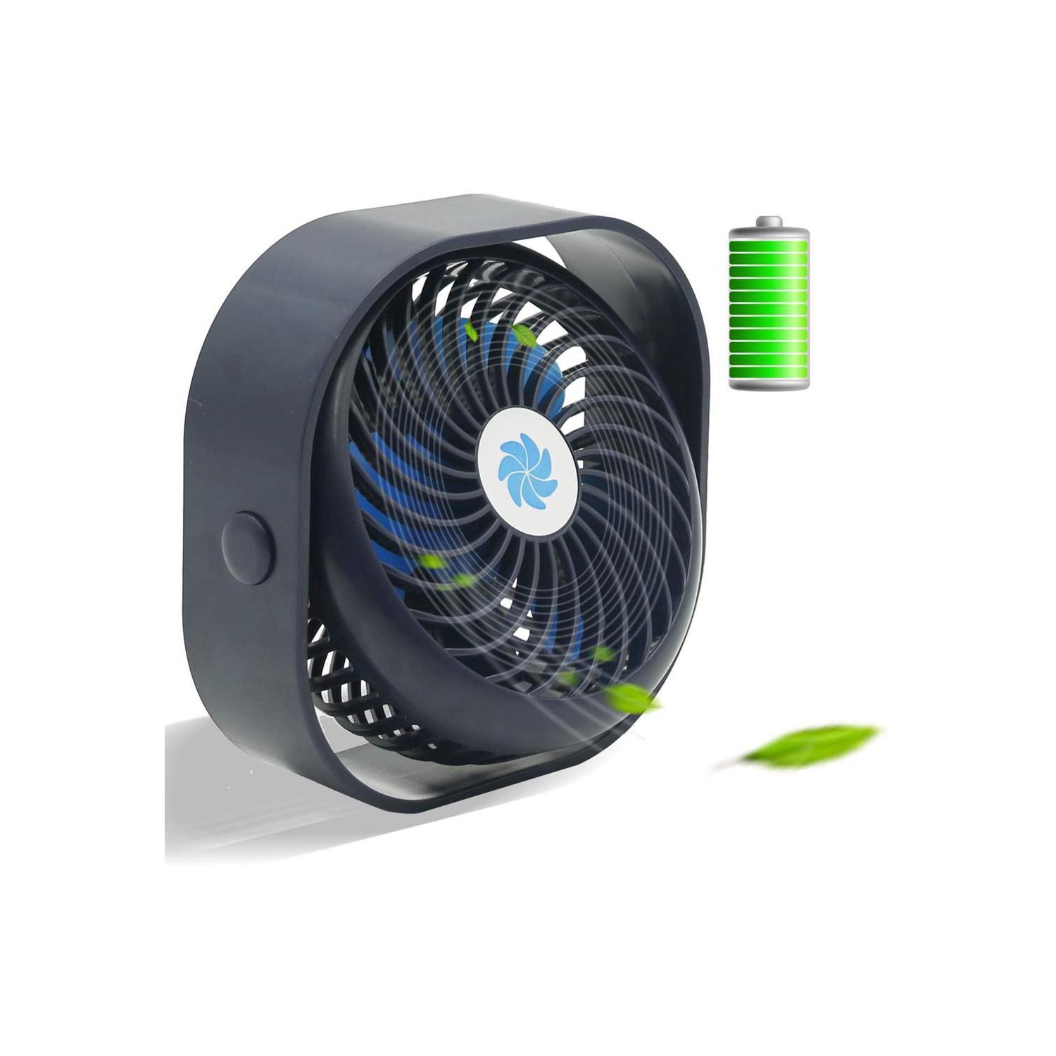 Desk Fan, Rechargeable Fan with 3-Speed Portable Fan Mini Fan Cooling Fan , Ideal for Office, Home, Outdoor