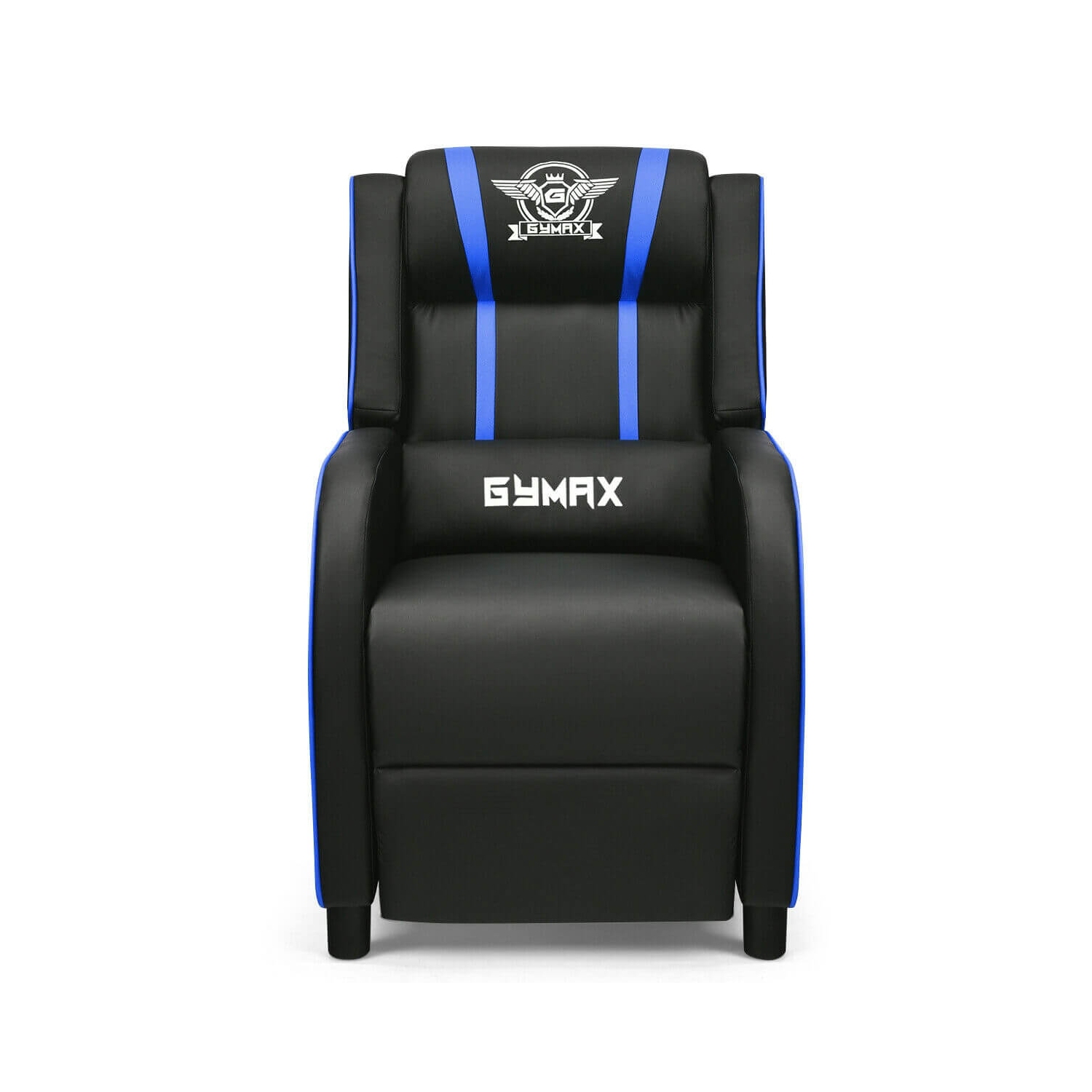 Massage Racing Gaming Single Recliner Chair-Blue