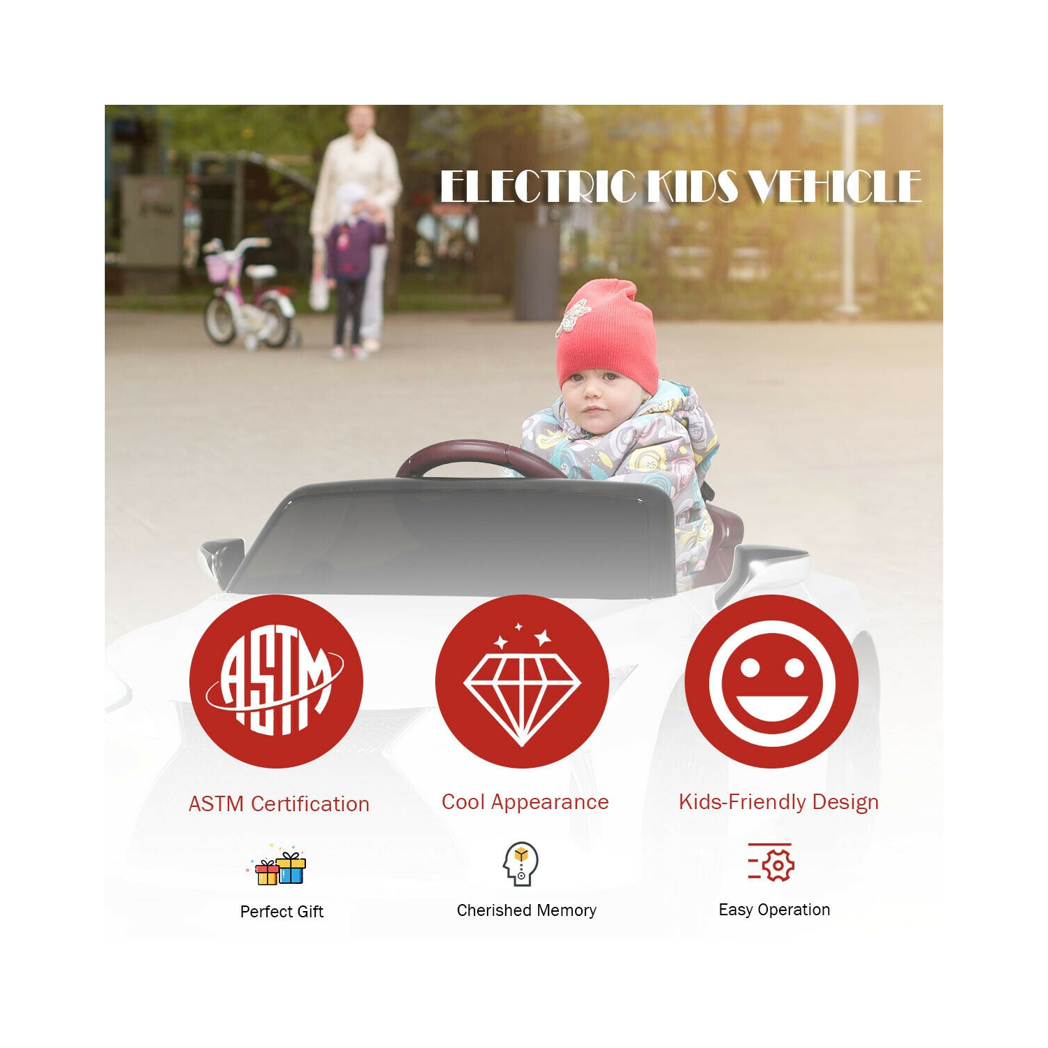 Lexus LC500 Licensed Kids 12V Ride Remote Control Electric Vehicle-White