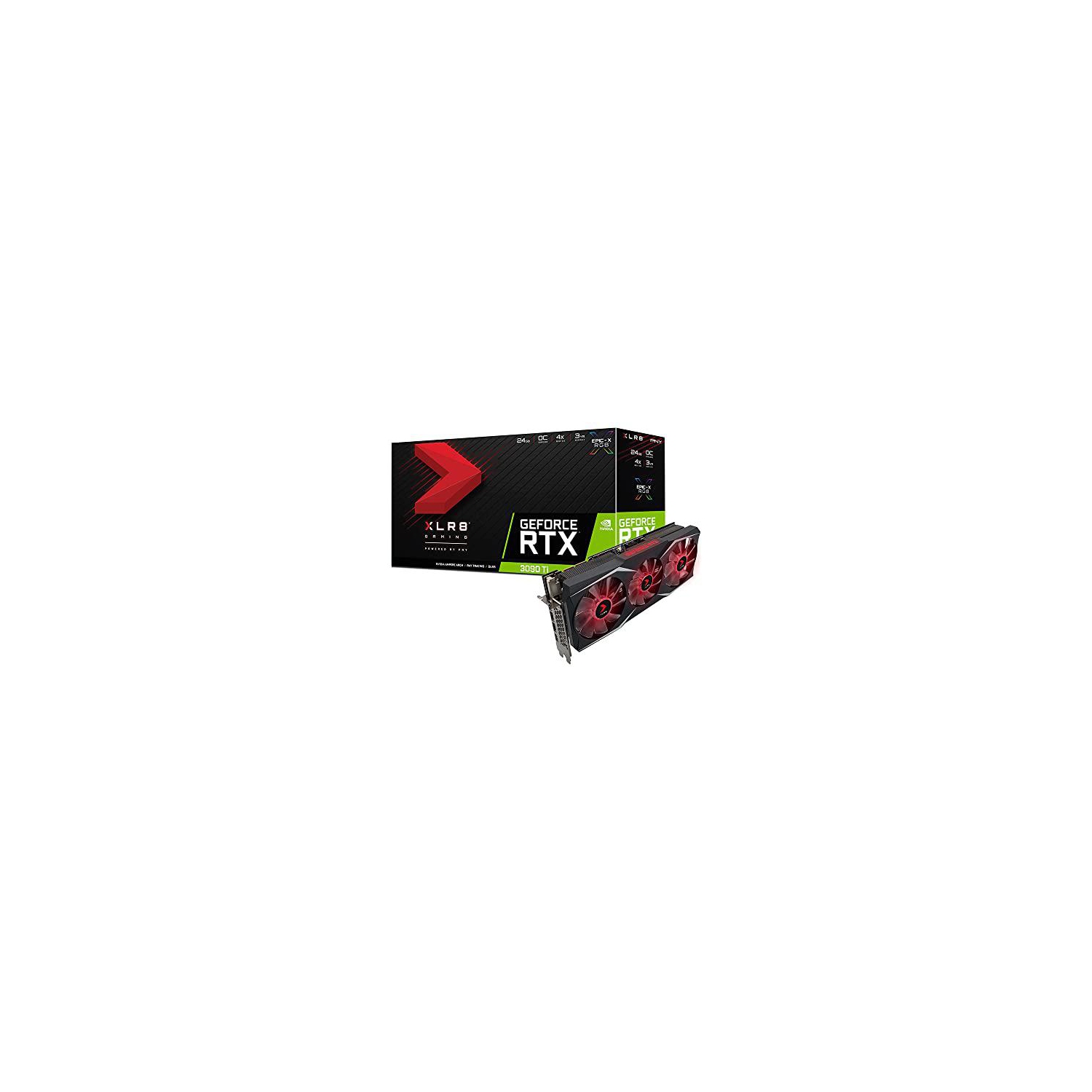PNY XLR8 Gaming UPRISING EPIC-X RGB Overclocked GeForce RTX 3090 Ti Video Card VCG3090T24TFXMPB-O