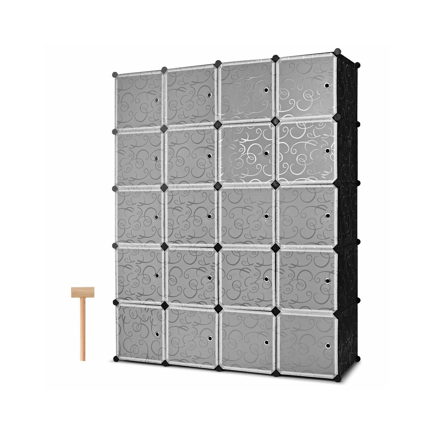 20-Cube DIY Cube Storage Organizer Cube Closet Storage Shelves
