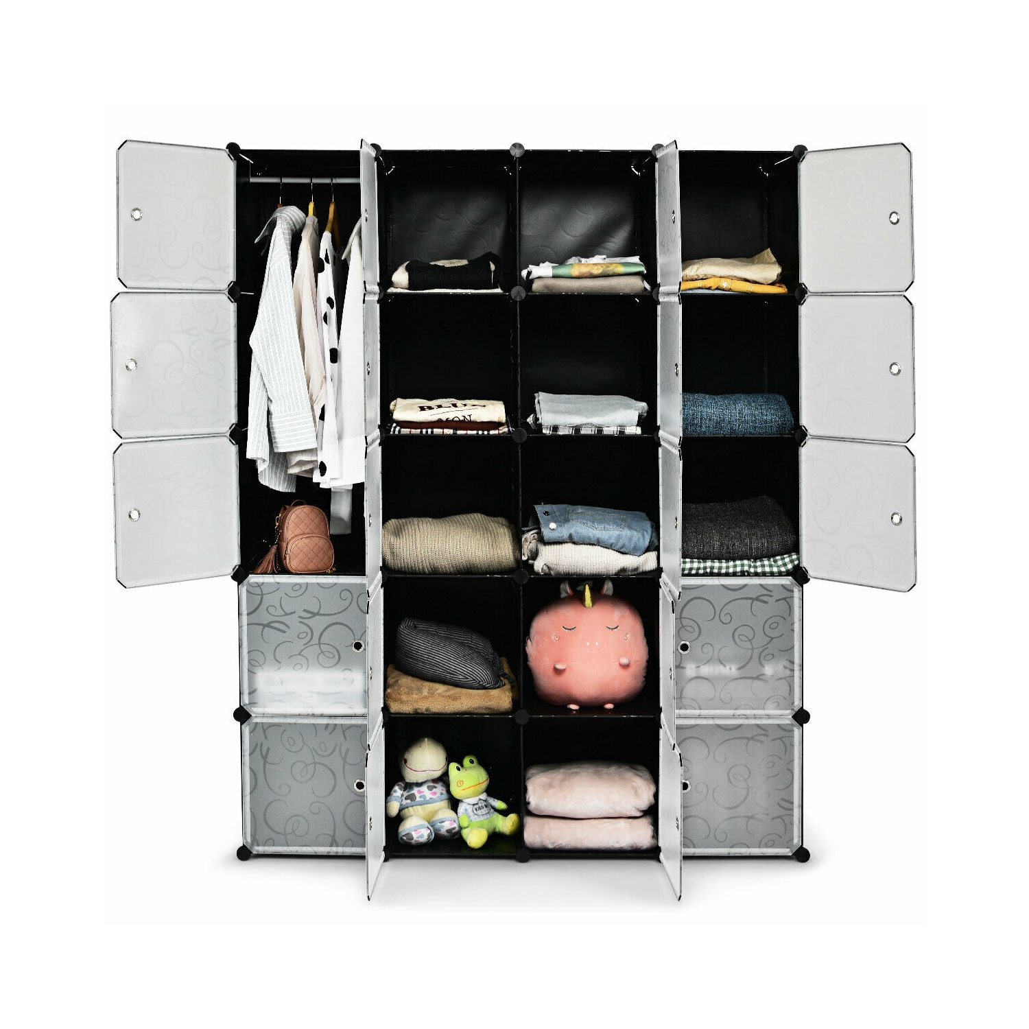 20-Cube DIY Cube Storage Organizer Cube Closet Storage Shelves