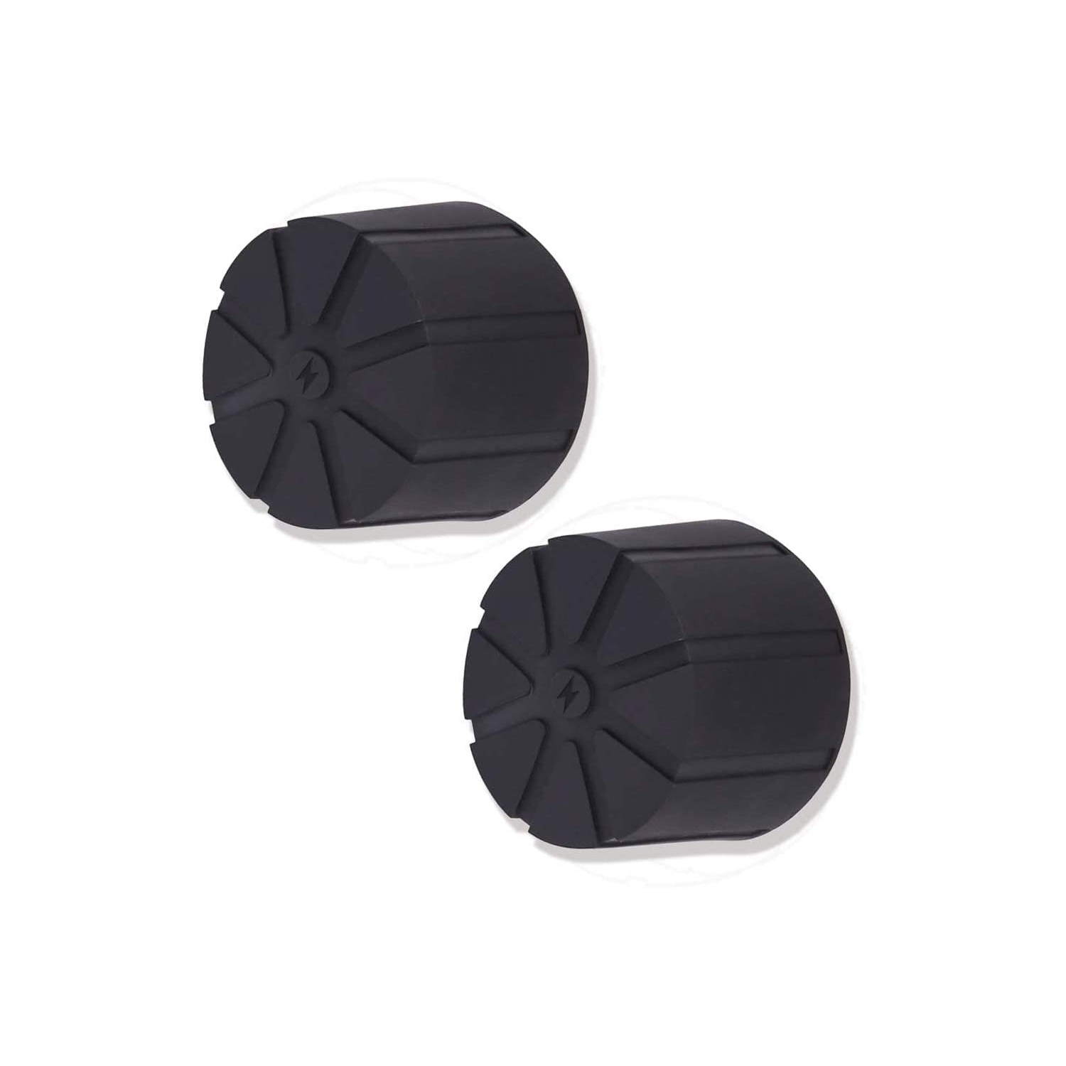 2 Piece Soft Silicone Protective Lens Caps Cover, Universal Fit - Drop-Proof Dust-Proof Scratch-Proof Waterproof for 99% DSLR Lenses (65-88mm Black)