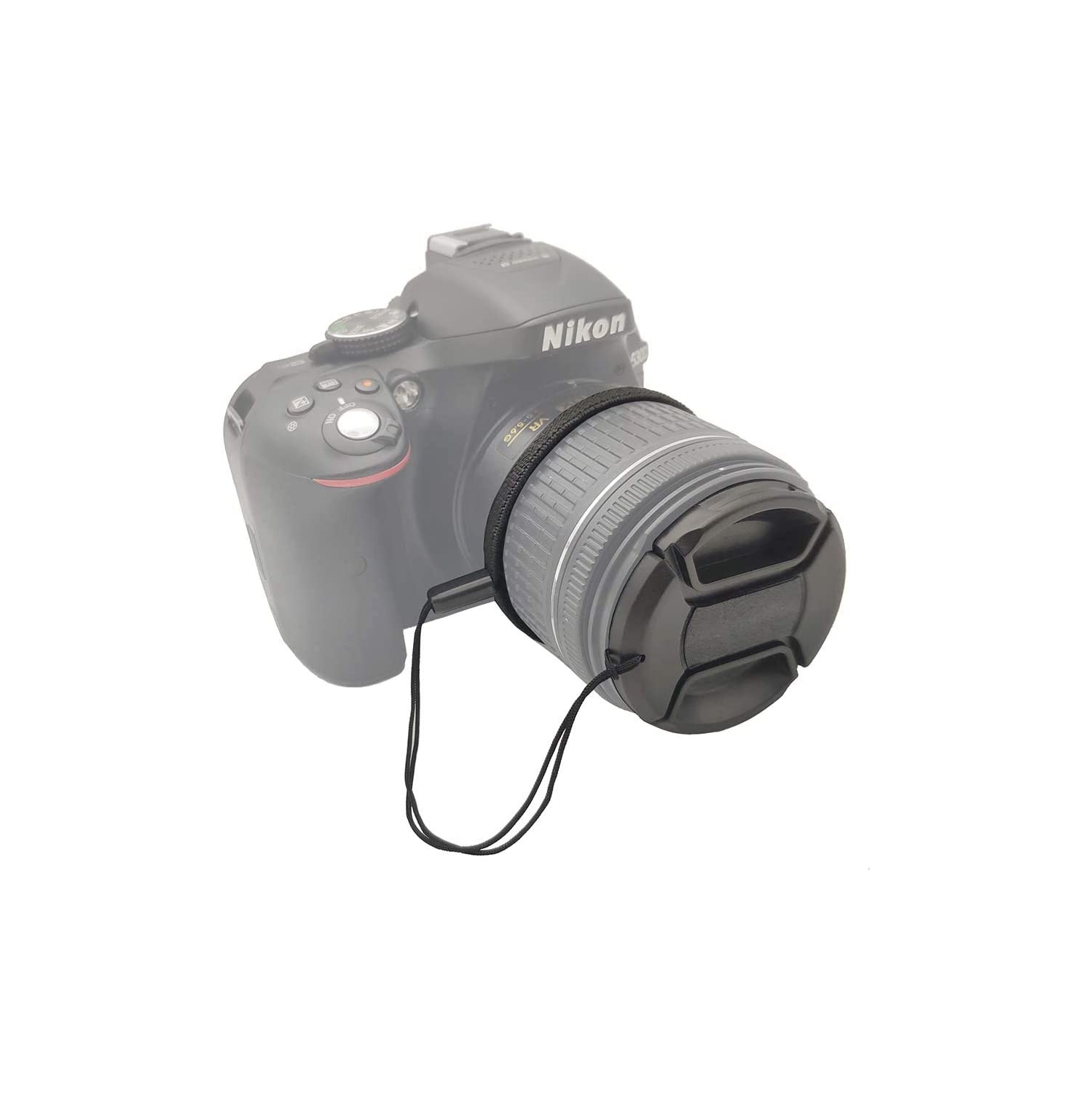 55mm Lens Cap Cover with Keeper for AF-P NIKKOR 18-55mm f/3.5-5.6G VR Lens for Nikon D5600 D5500 D5300 D3500 D3400 D3300 D7200 D7100 DSLR Camera,