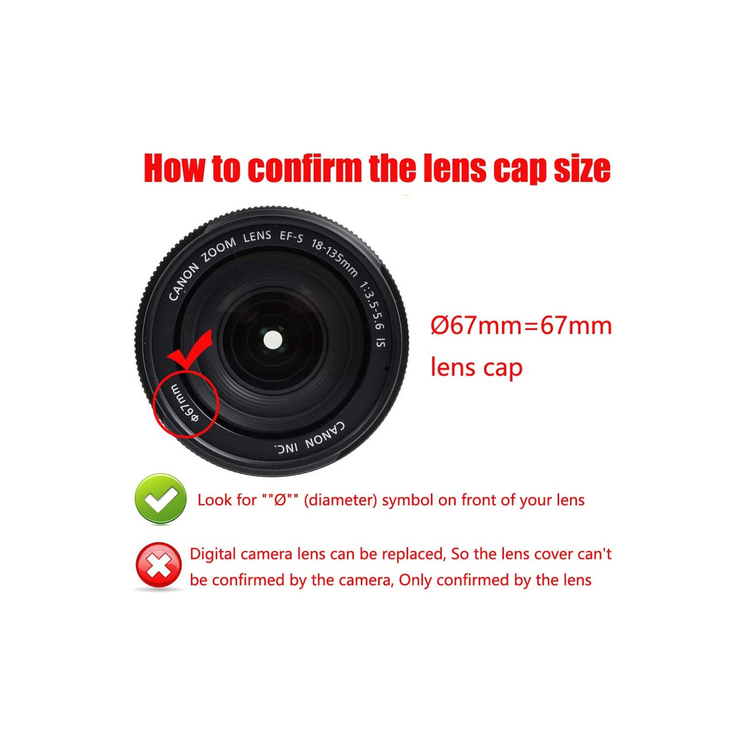 67mm-82mm Step Up Ring [67mm Lens to 82mm Filter], FANZR Camera Lens Filter Adapter Ring Lens, Premium Aluminum