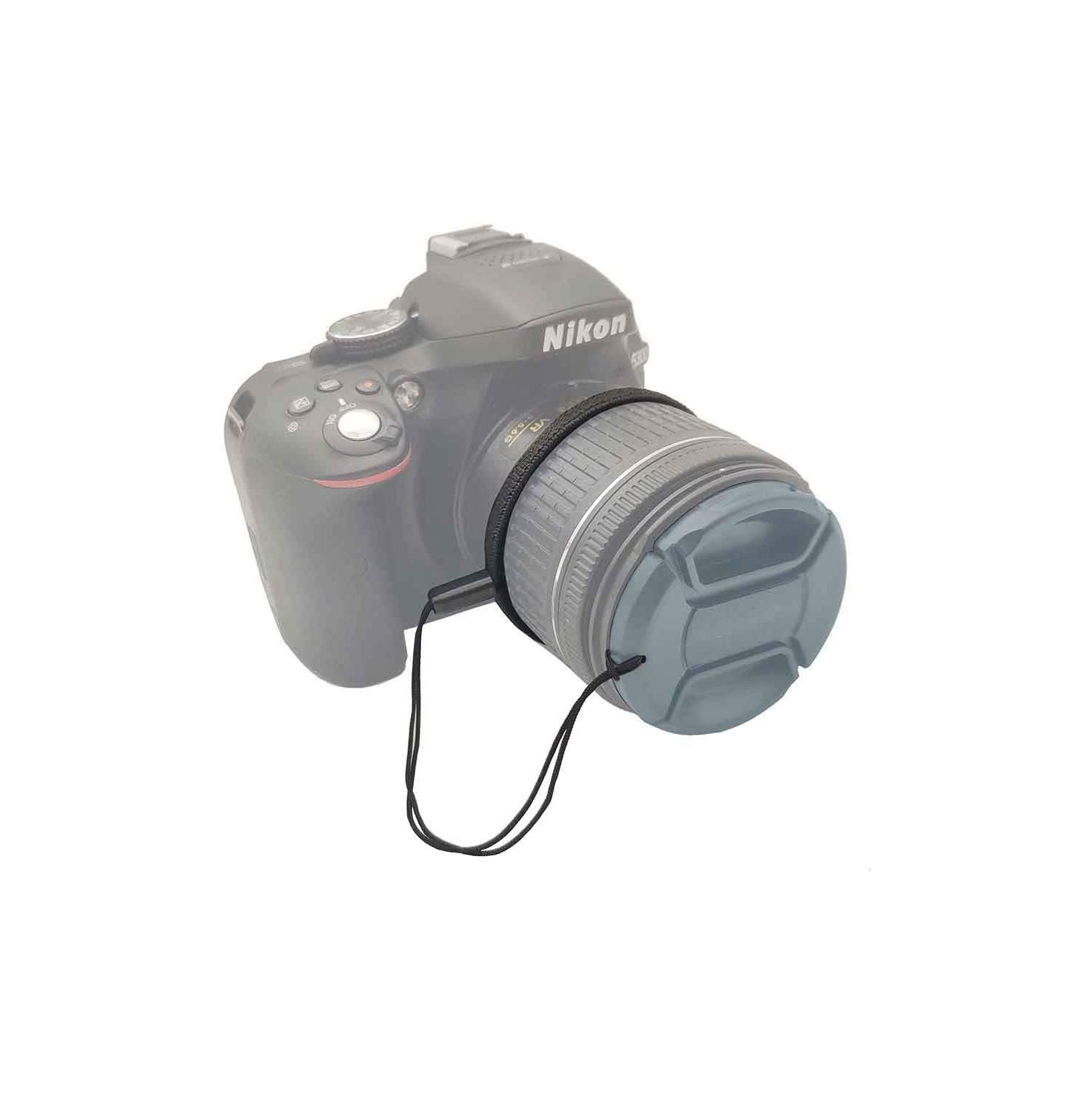 5 Pack Elastic Lens Cap Keeper Lens Cover Leash Prevent Lens Cap Lost Compatible with Canon/Nikon/Sony/Fujifilm/Olympus/Panasonic DSLR SLR Camera and