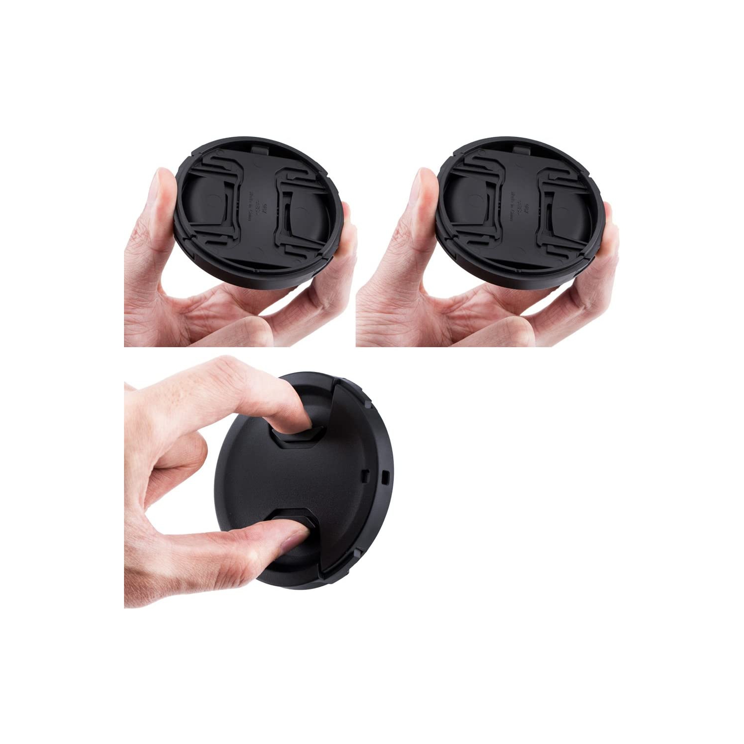 2 Pack 58mm Front Lens Cap Cover for Canon EOS Rebel T7 T6 T5 T8i T7i T6s T6i T5i T4i T3i SL1 SL2 SL3 with 18-55mm Kit Lens,Fujifilm XF 18-55mm/XC