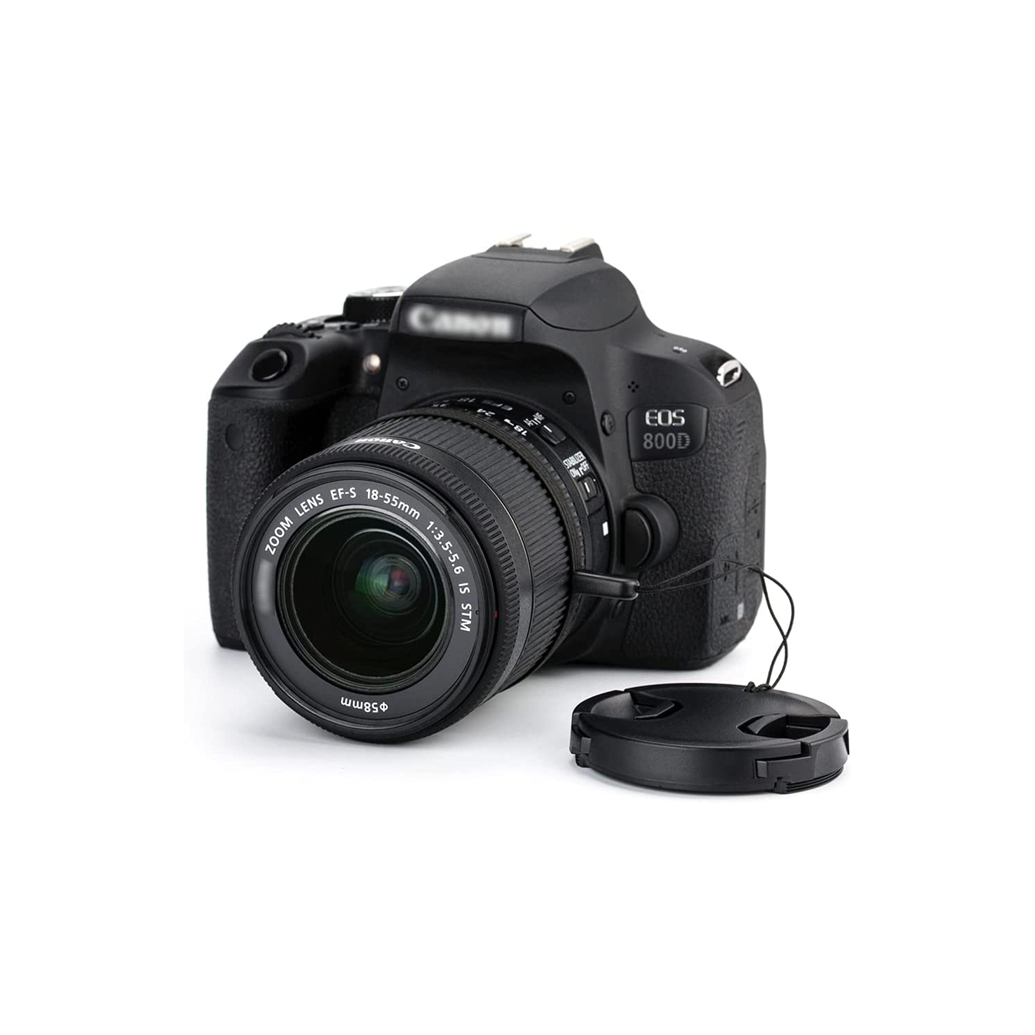 2 Pack 58mm Front Lens Cap Cover for Canon EOS Rebel T7 T6 T5 T8i T7i T6s T6i T5i T4i T3i SL1 SL2 SL3 with 18-55mm Kit Lens,Fujifilm XF 18-55mm/XC