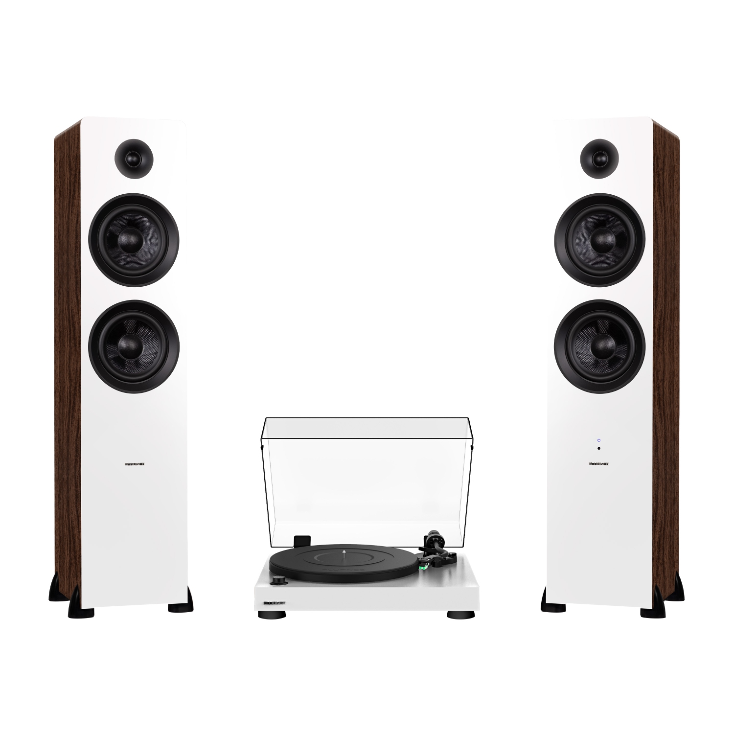 Fluance RT81 Elite High Fidelity Vinyl Turntable and Ai81Powered 2-Way Floorstanding Tower Speakers