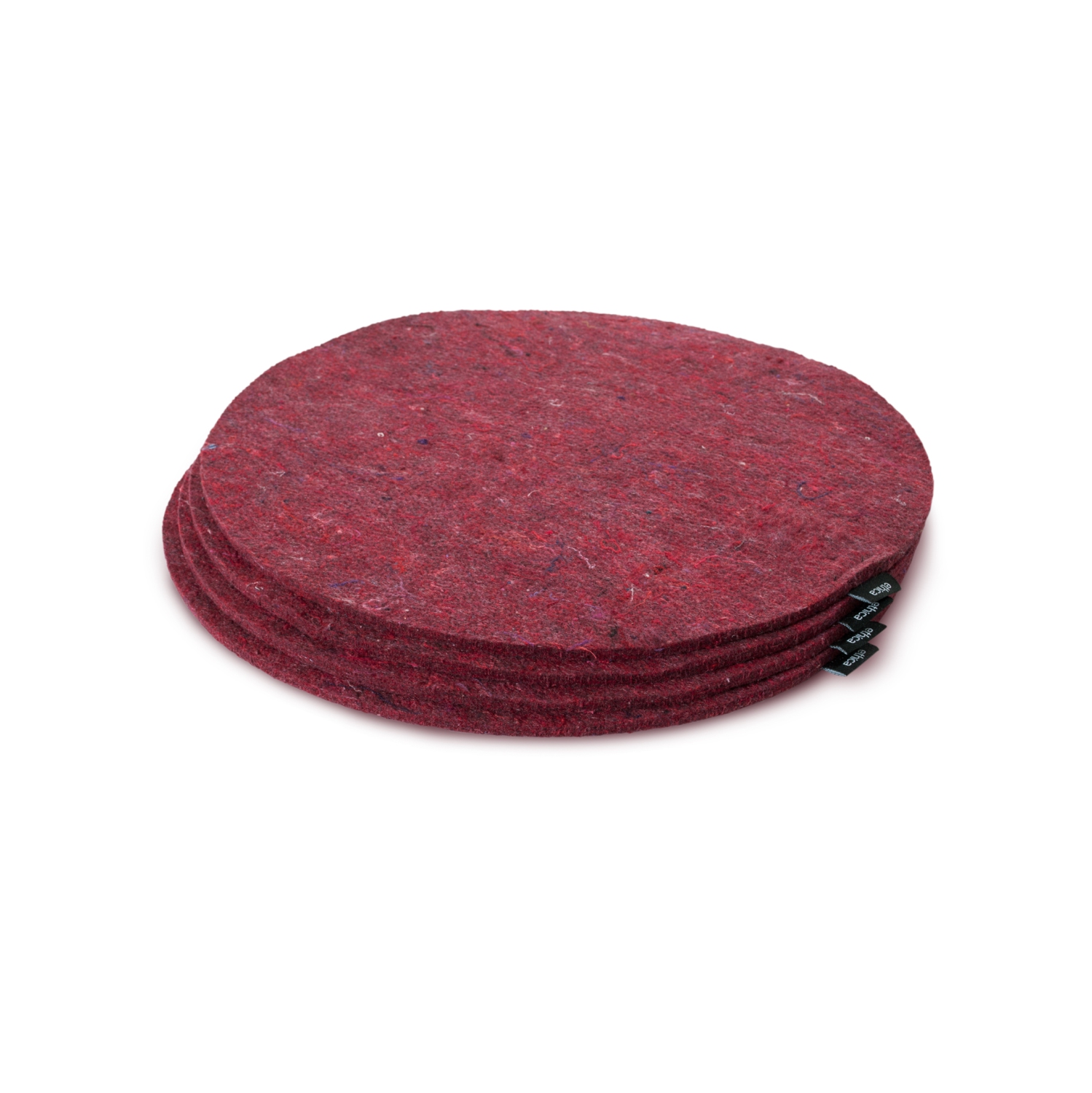 Les sous-plats ronds en feutre recyclé - Ensemble de 4