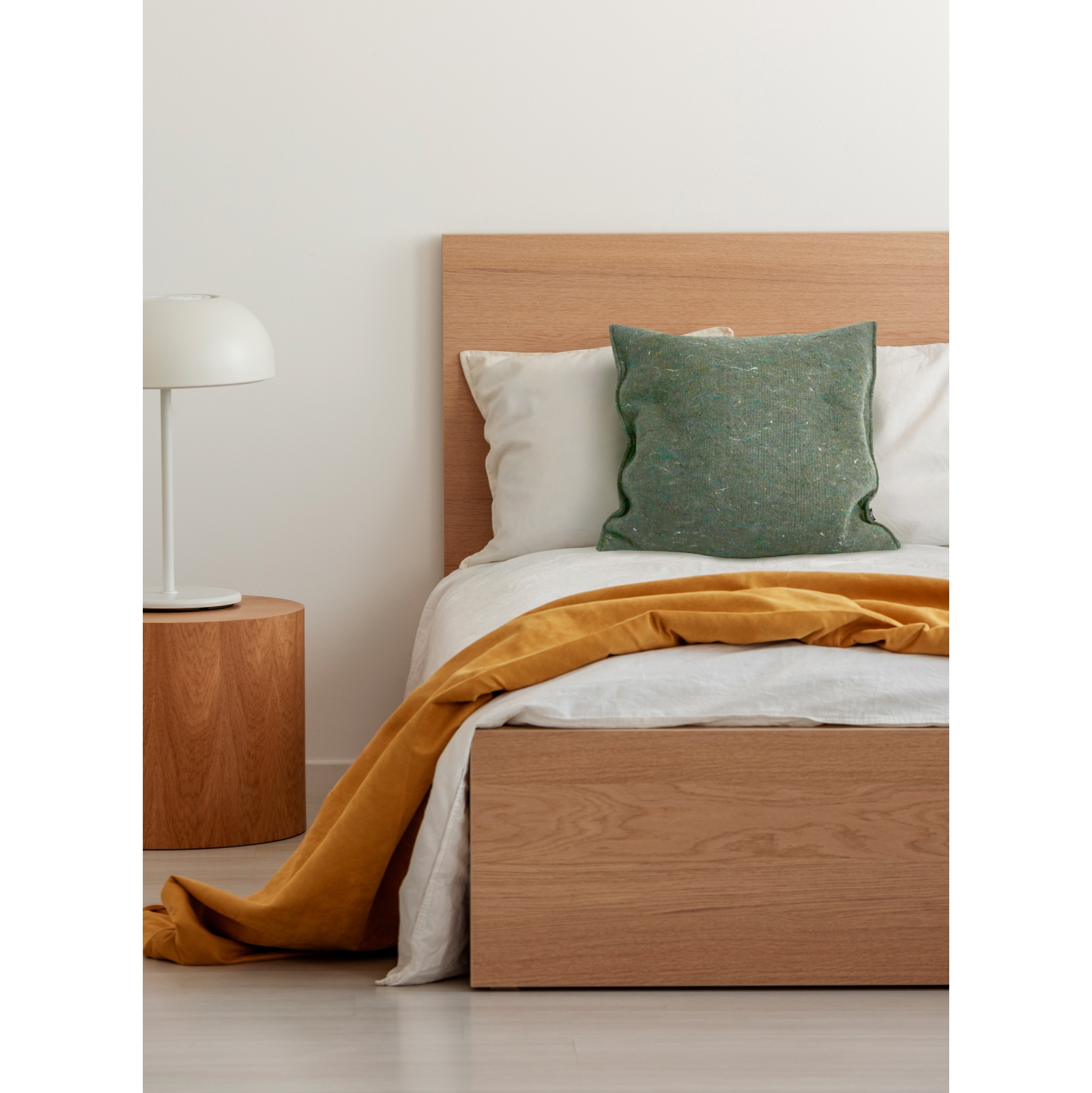 Le coussin carré en feutre recyclé - Vert