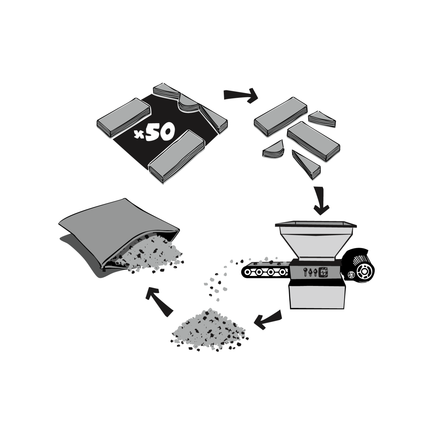 ETHICA Square quilted cushion