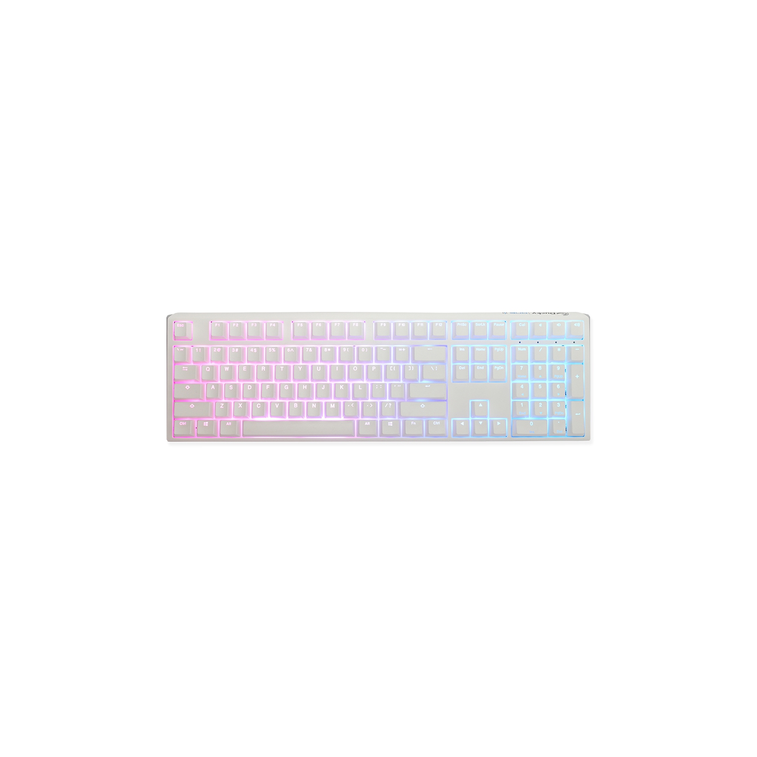 Ducky ONE 3 White - Hotswap Mechanical Keyboard - RGB - Cherry MX Brown - Full Size Layout