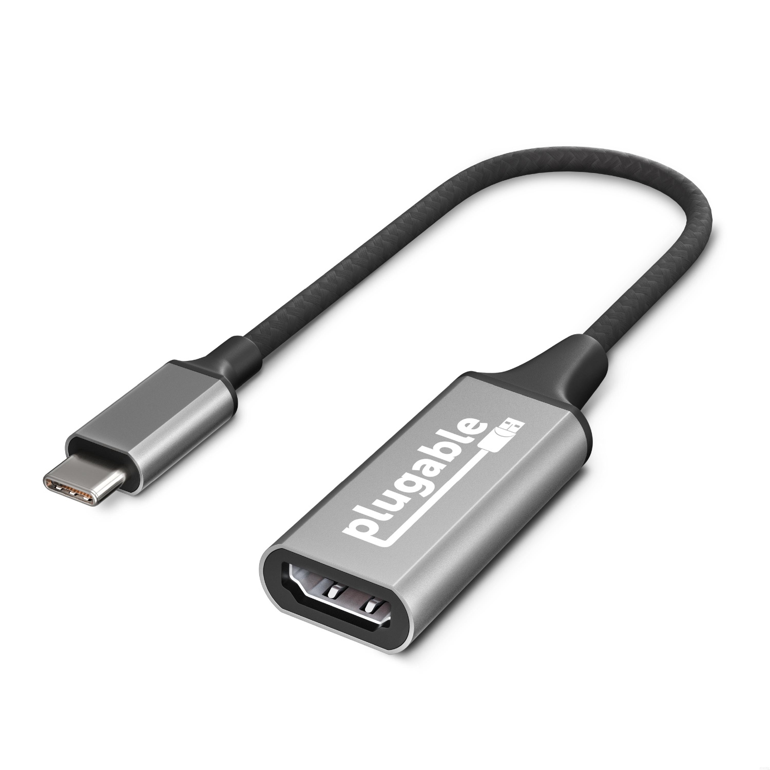 Plugable USB C to HDMI 2.0 Adapter Compatible with 2018 iPad Pro, 2018 MacBook Air, 2018 MacBook Pro, Dell XPS 13 & 15, Thunderbolt 3 Ports & More