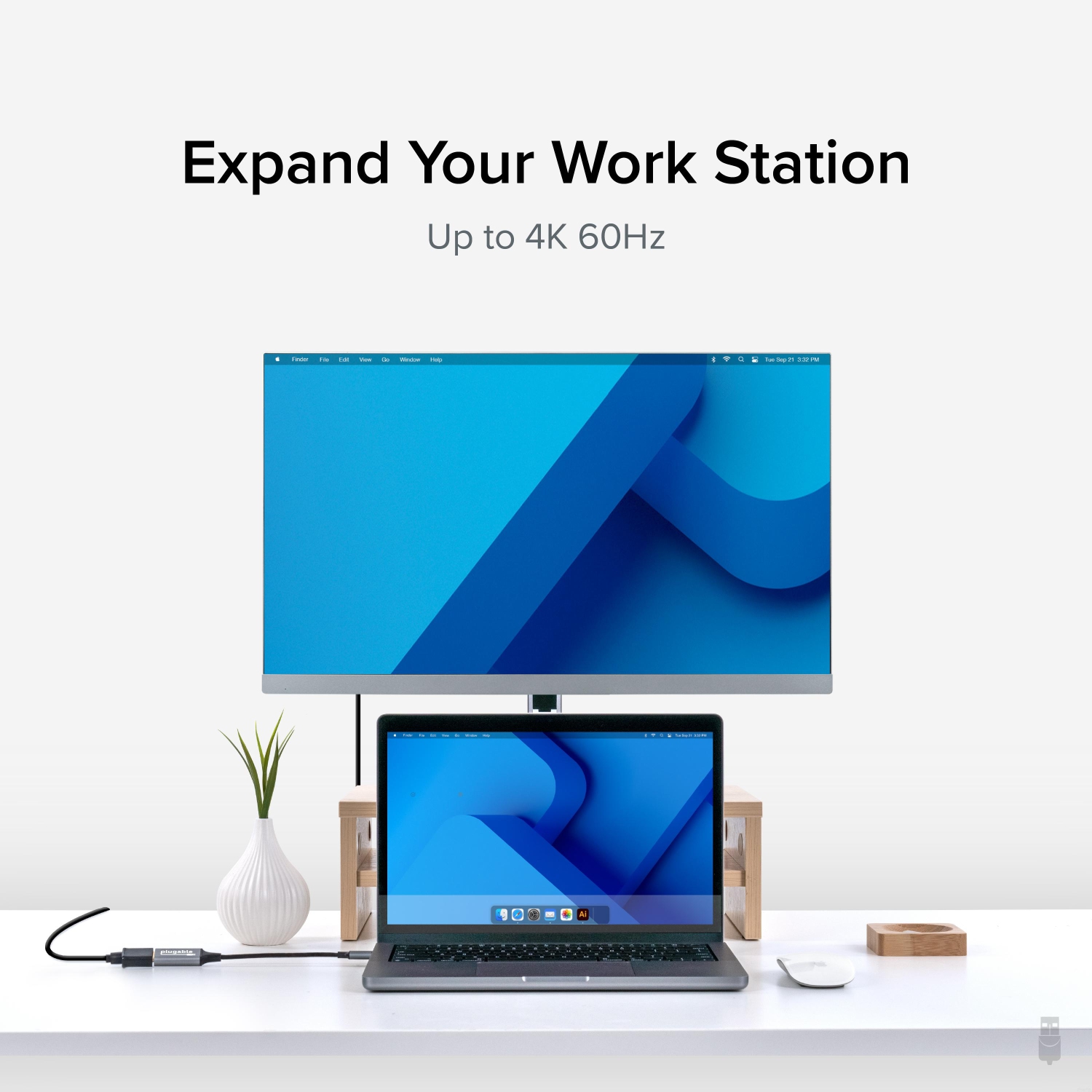 Plugable USB C to HDMI 2.0 Adapter Compatible with 2018 iPad Pro, 2018 MacBook Air, 2018 MacBook Pro, Dell XPS 13 & 15, Thunderbolt 3 Ports & More