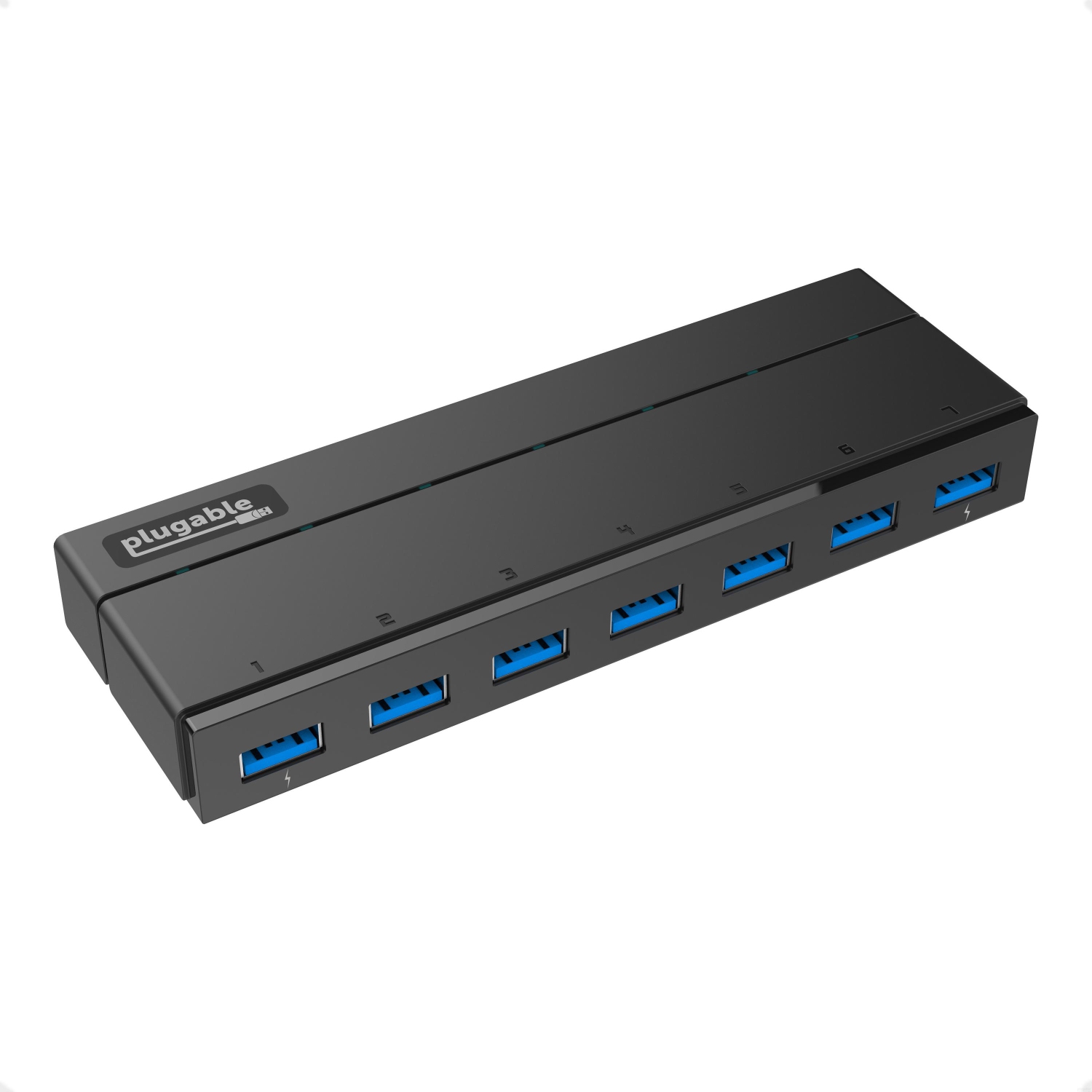 Plugable 7-Port USB 3.0 Hub with 36W Power Adapter