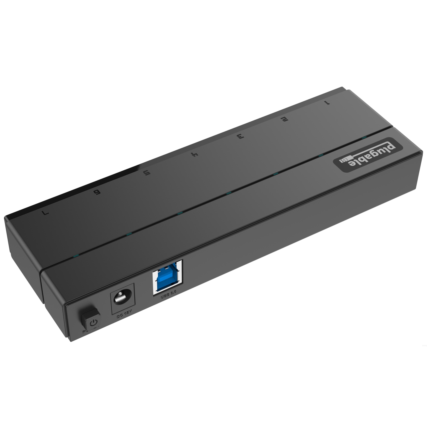 Plugable 7-Port USB 3.0 Hub with 36W Power Adapter