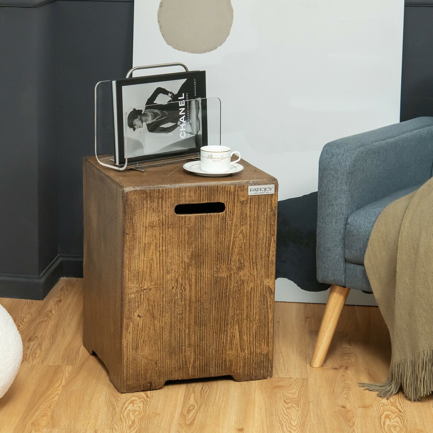 Housse de table extérieure escamotable de 16 po pour réservoir de propane standard de 20 LB-B