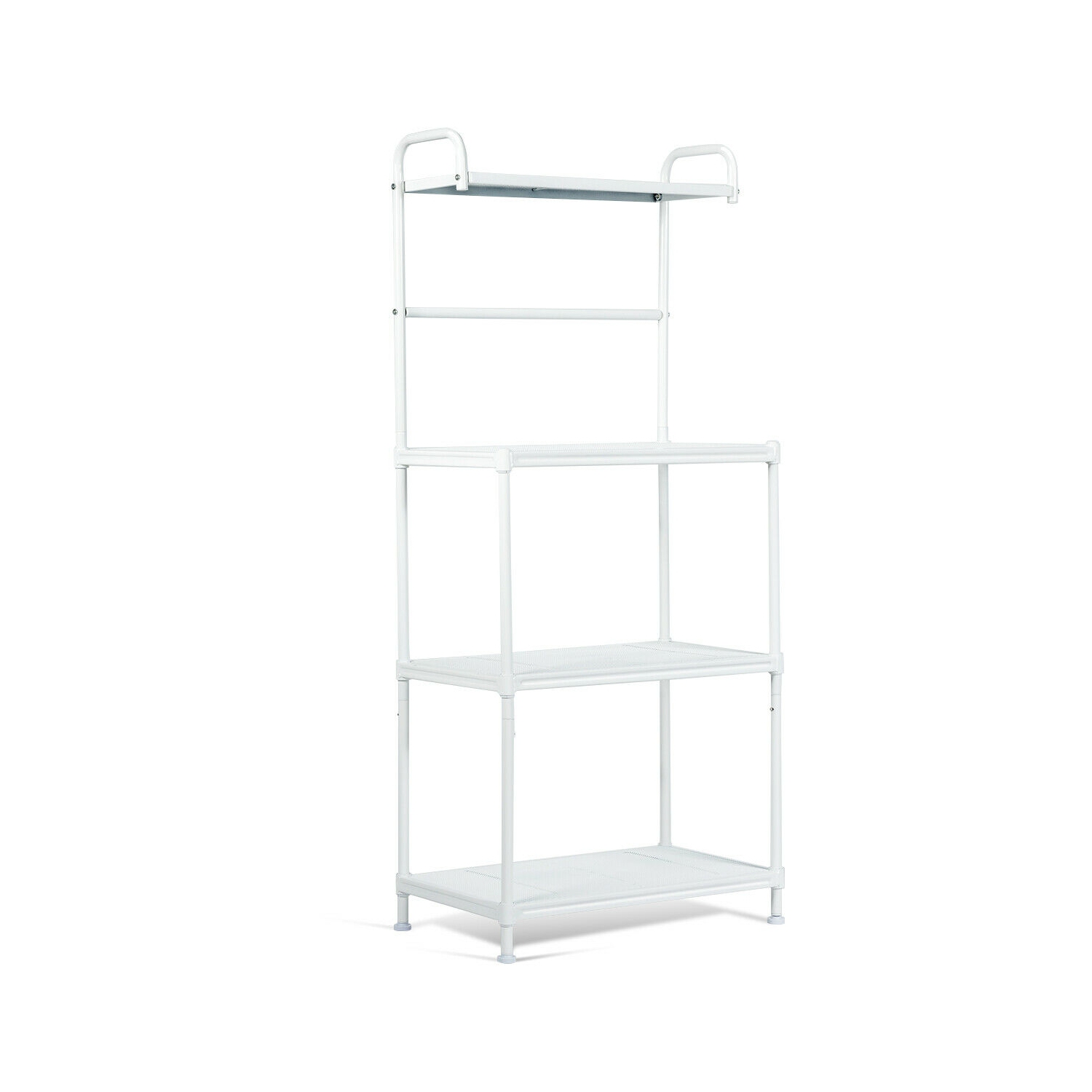 Kitchen Baker’s Rack with 4 Metal Shelves – Microwave Oven Stand & Storage Organizer