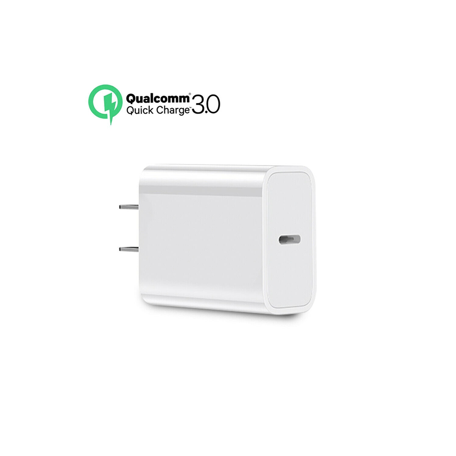 18W Super Quick Charging USB C / USB 3.0 Wall Charger for Apple Samsung LG Sony