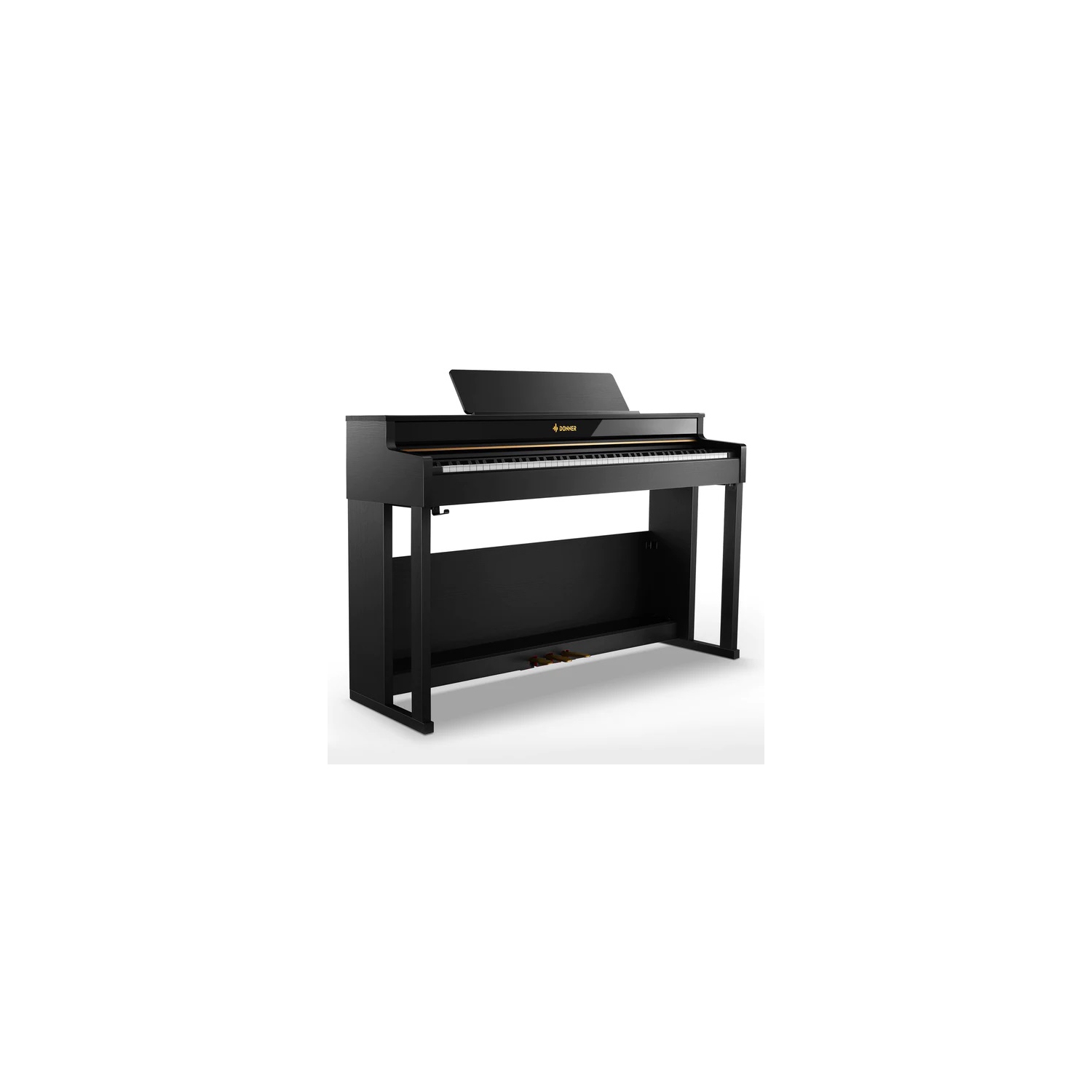 Piano numérique à touches lestées à action progressive et à marteaux DDP-400 88 de Donner avec support et pédale 3 pour professionnel