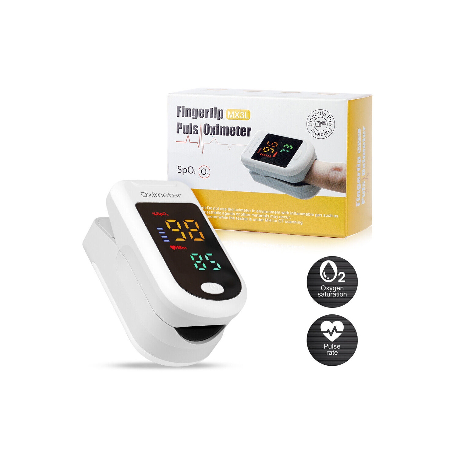2021 Infant Finger Oxymètre Children's Finger Clip Pulse Backlight Screen  Détection précise de la santé pour des soins de santé oxymétriques  pratiques